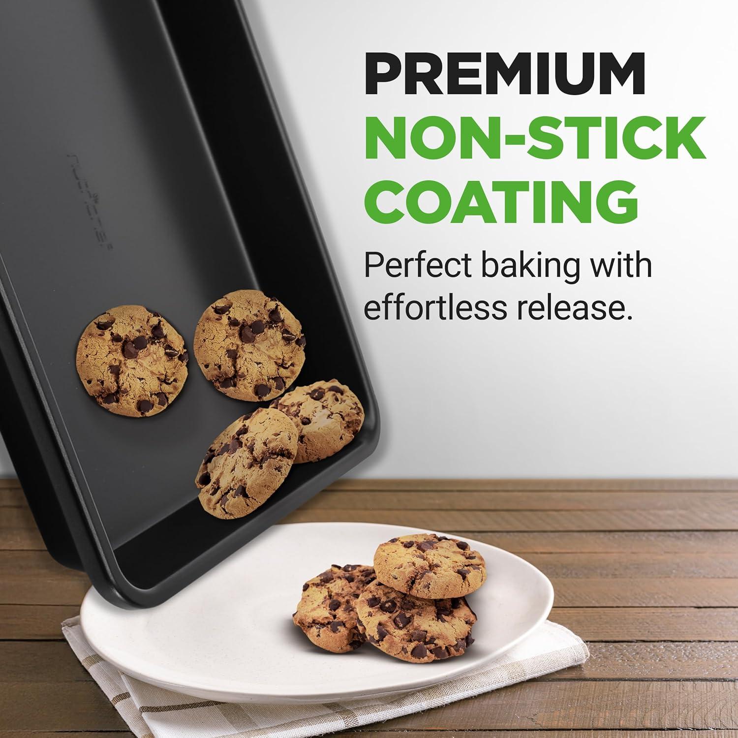 NutriChef NutriChef Non-Stick Steel 2 Piece Baking Sheet Set
