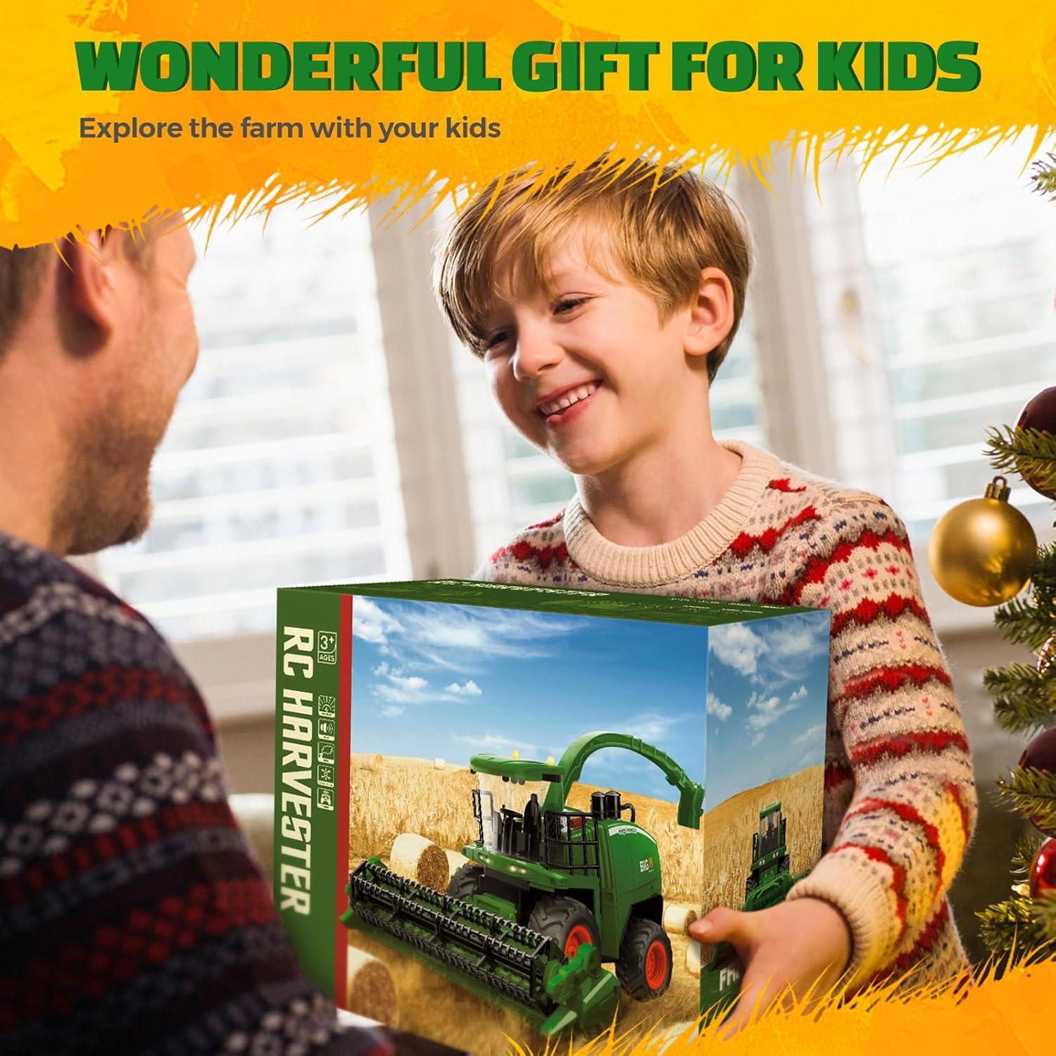 Remote Control Combine Harvester Tractor Toy