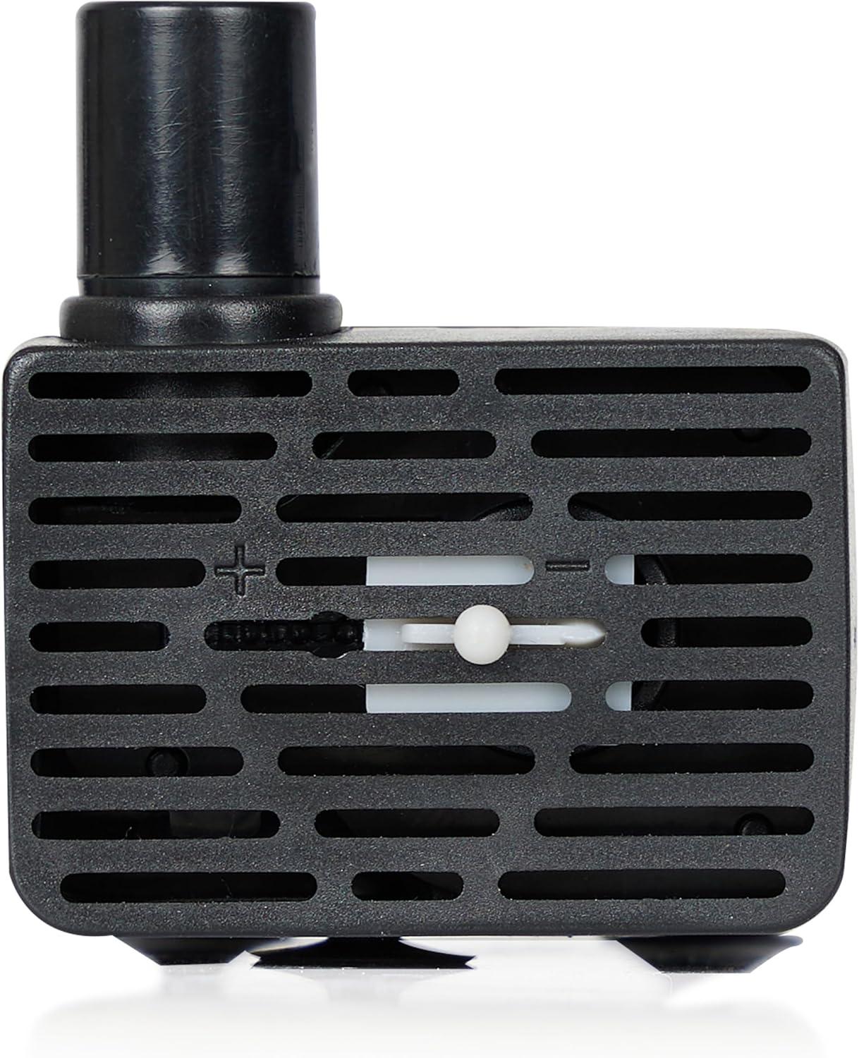 Alpine Corporation Submersible 95 GPH Fountain Pump with 5W Halogen Light for Outdoor Fountains, Birdbaths, Ponds, and Garden Water Features