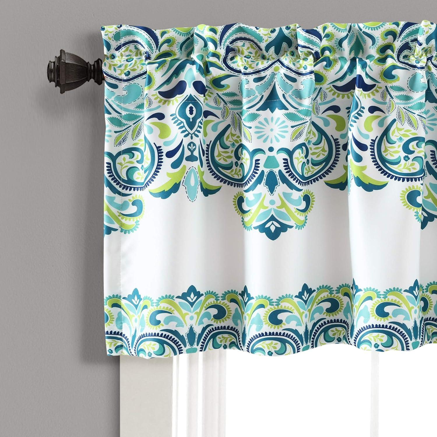 Clara Damask Tailored 52'' W Window Valance