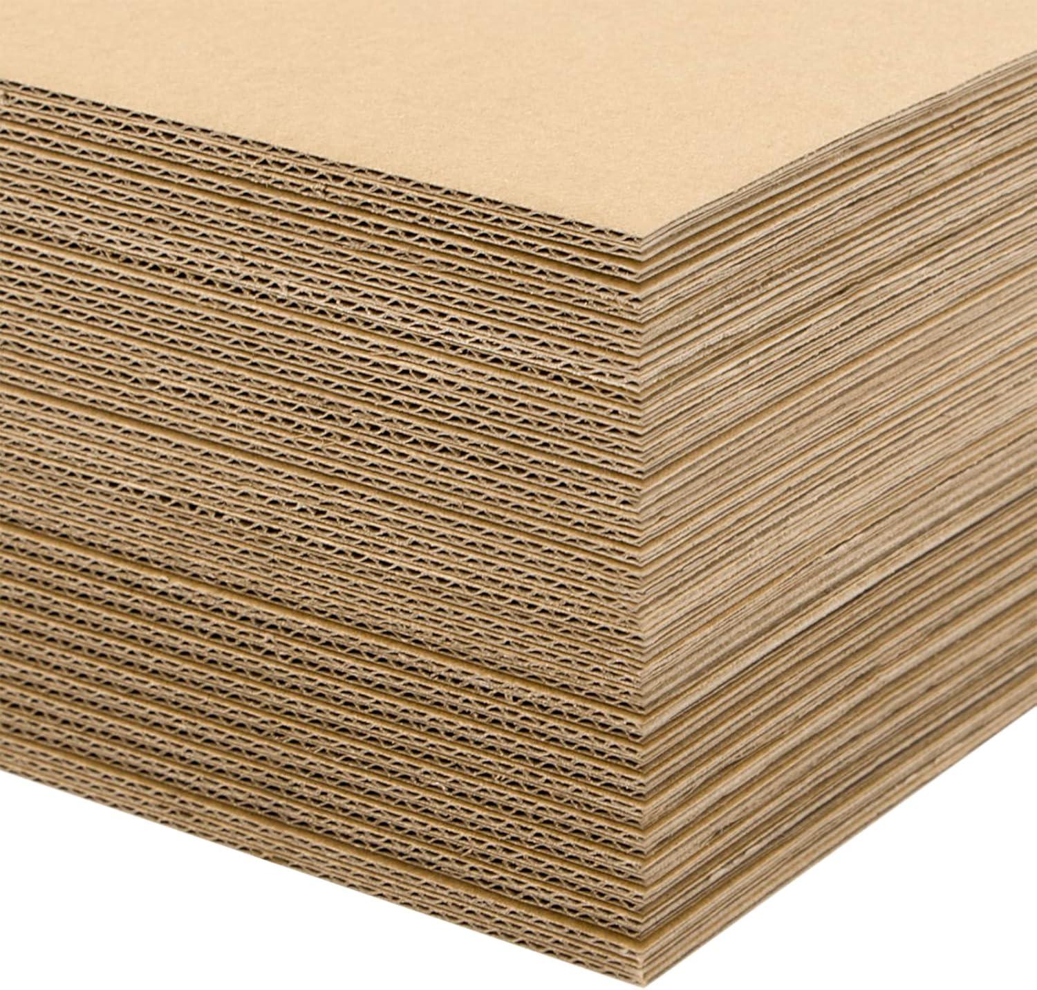 supplyhut 50 5x7 Cardboard Corrugated Pads Inserts Filler Sheet 5 x 7