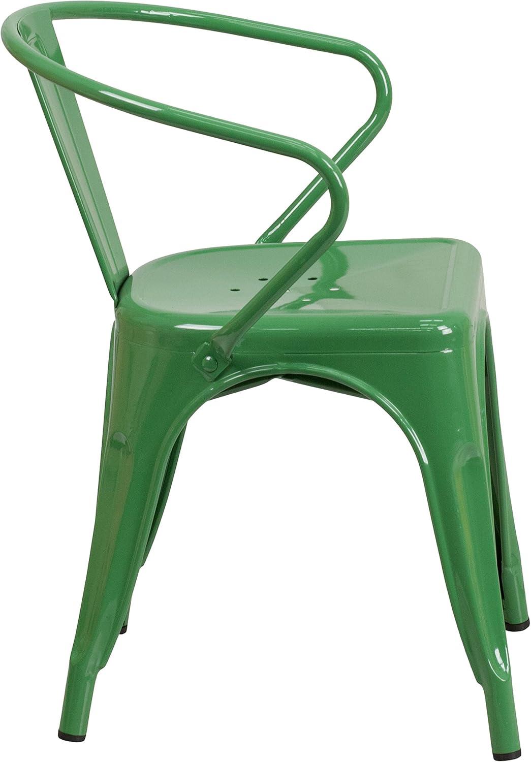 Hucheson Metal Indoor-Outdoor Chair with Arms