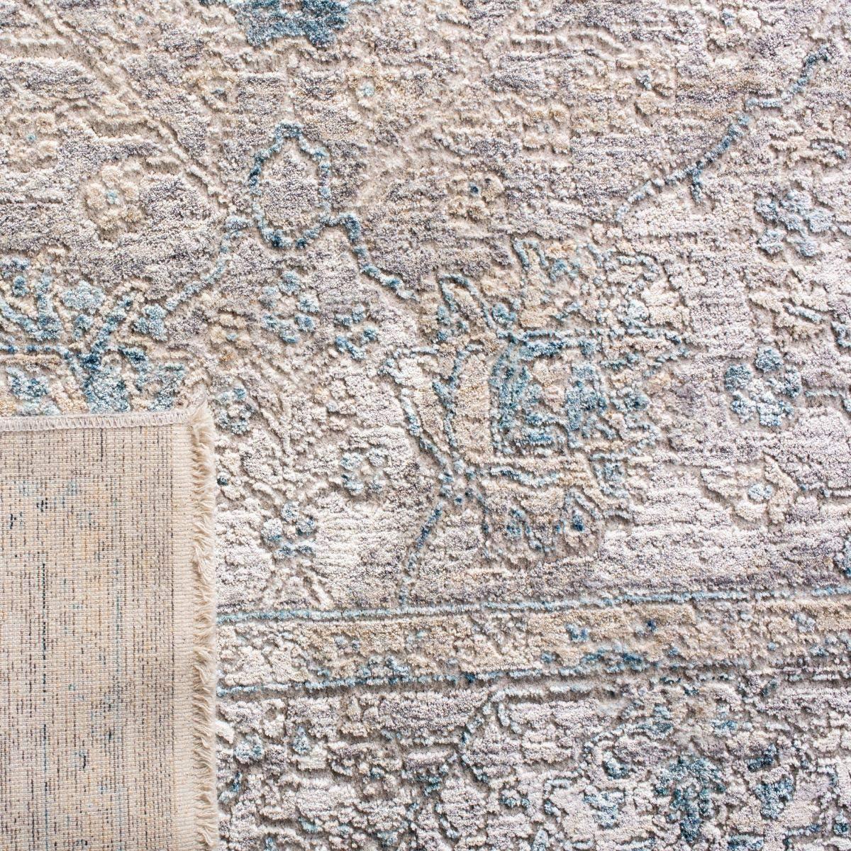 SAFAVIEH Dream Giles Floral Area Rug, Grey/Turquoise, 2'6" x 4'