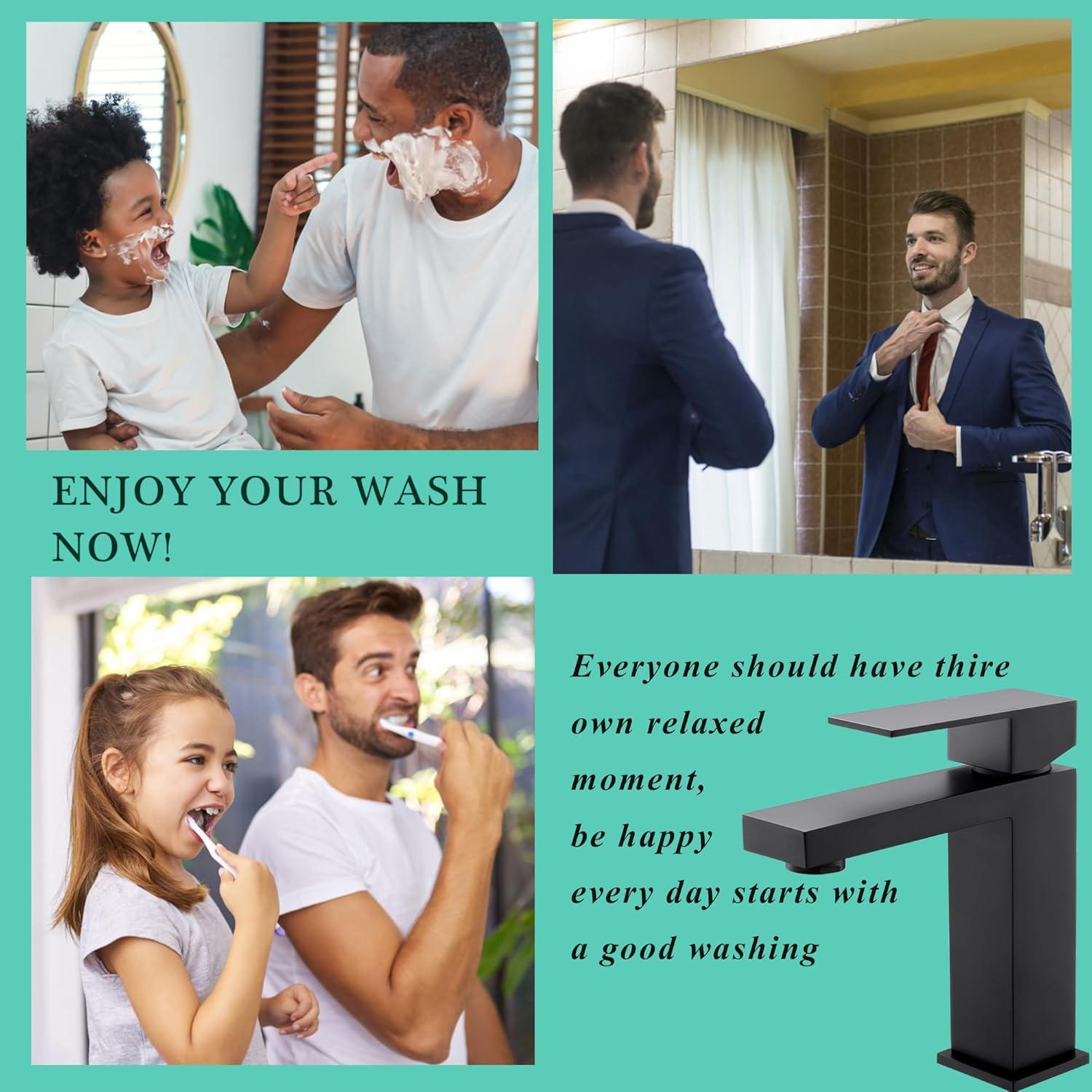 Gold Vessel Sink Faucet, Brushed Gold Tall Single Handle Bathroom Vessel Sink Faucet 1 Hole, Modern Stainless Steel Restroom Vanity Faucet with Metal Pop Up Drain and Water Supply Hose