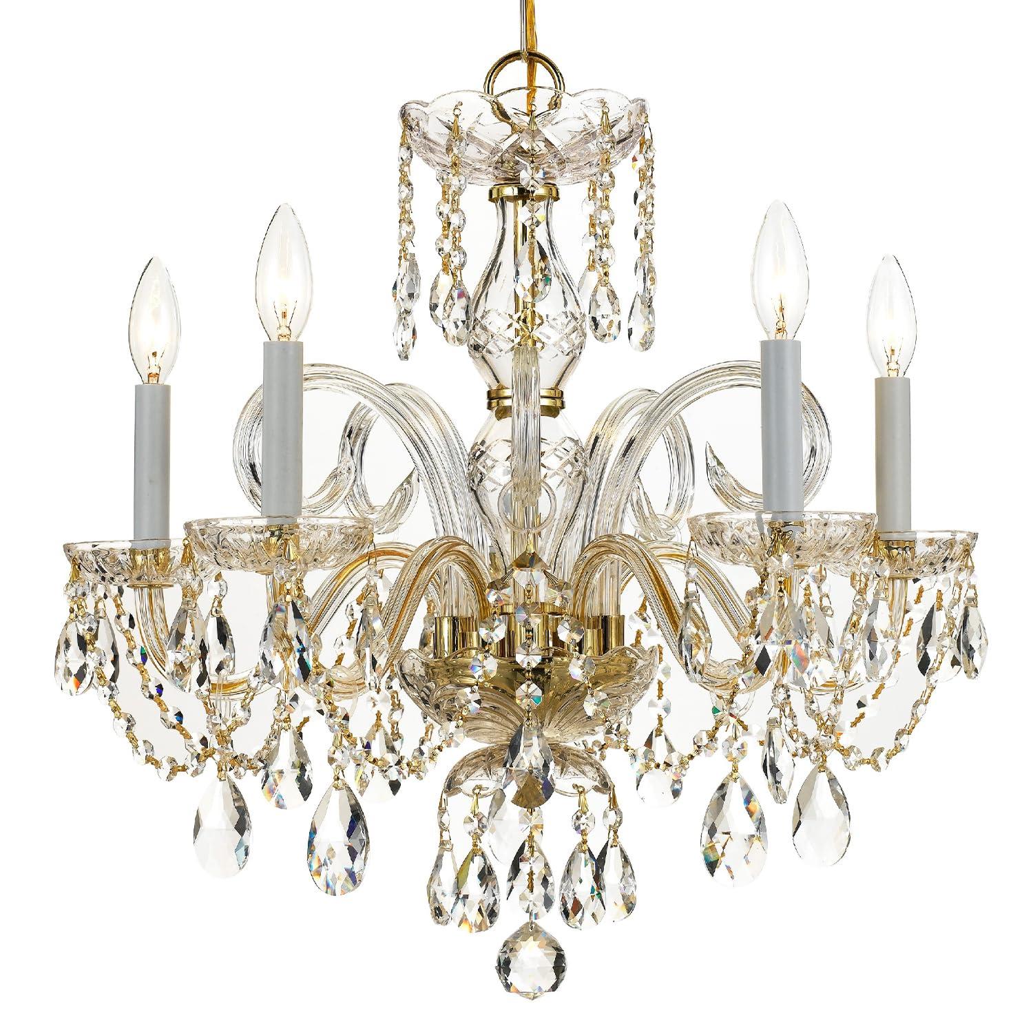 Crystorama Lighting - Five Light Chandelier - Crystal Crystal 5 Light Chandelier