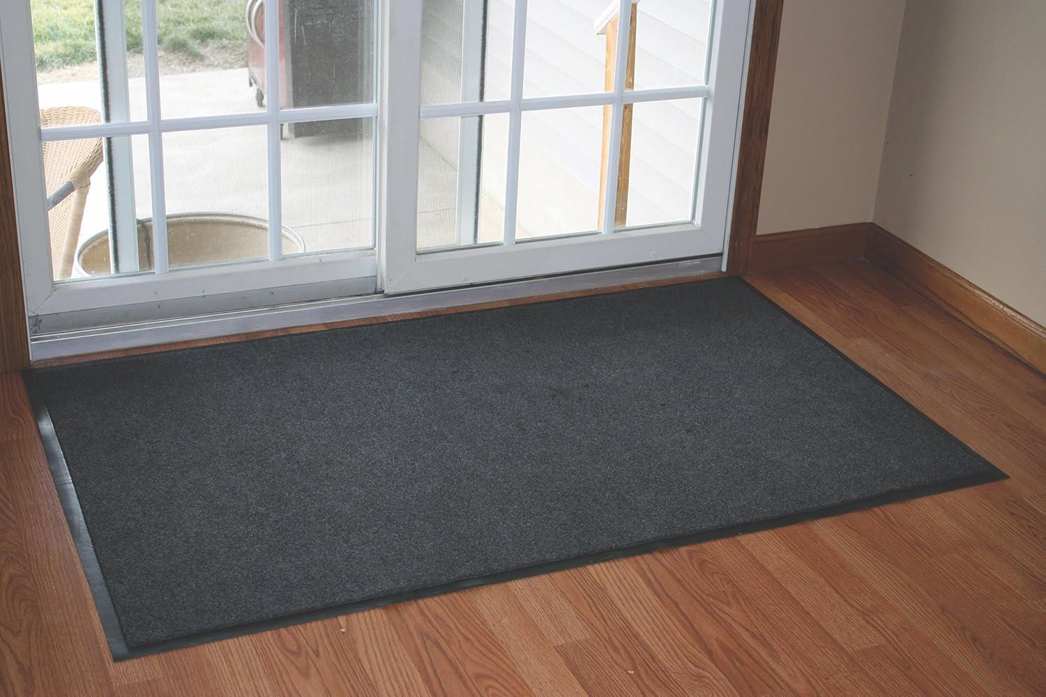 Charcoal Vinyl Wipe-N-Walk 3-ft x 5-ft Entrance Mat