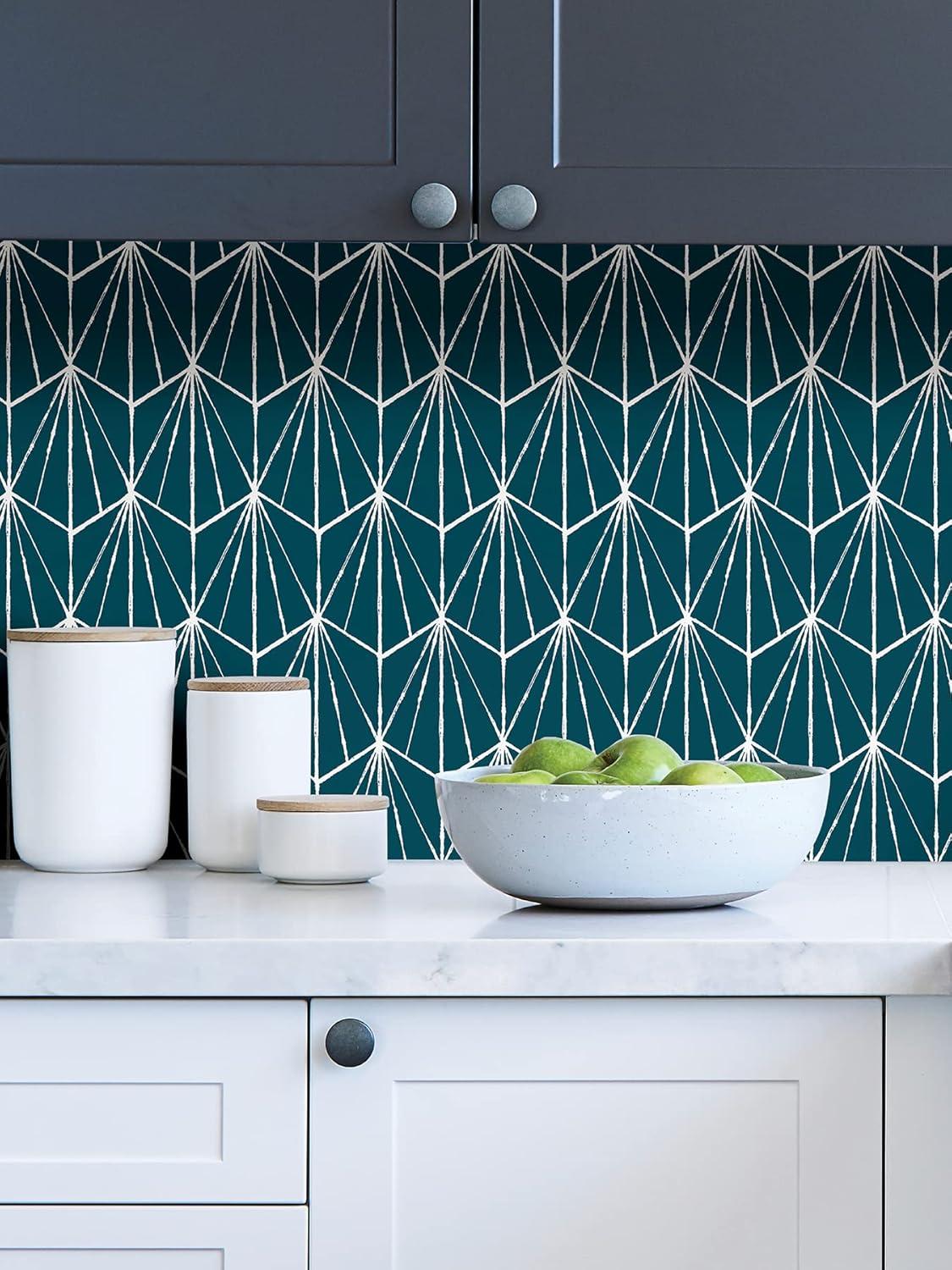 Indigo Dorset Peel & Stick Wallpaper