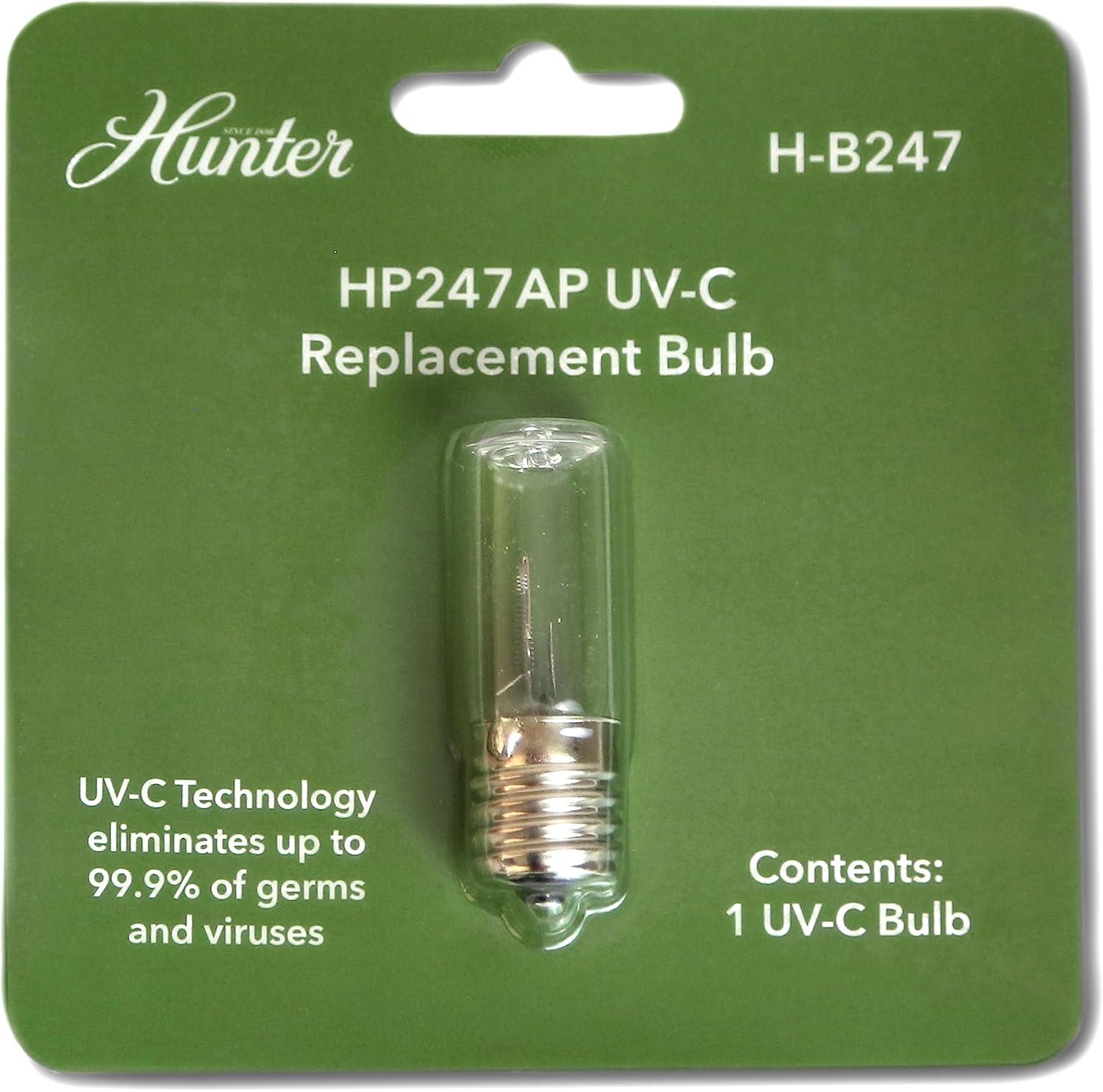 Clear UV-C Air Purifier Replacement Light Bulb, 2-inch