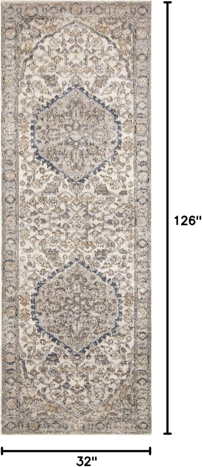 Loloi Teagan Natural / Lt. Grey 2'-8" x 10'-6" Runner Rug