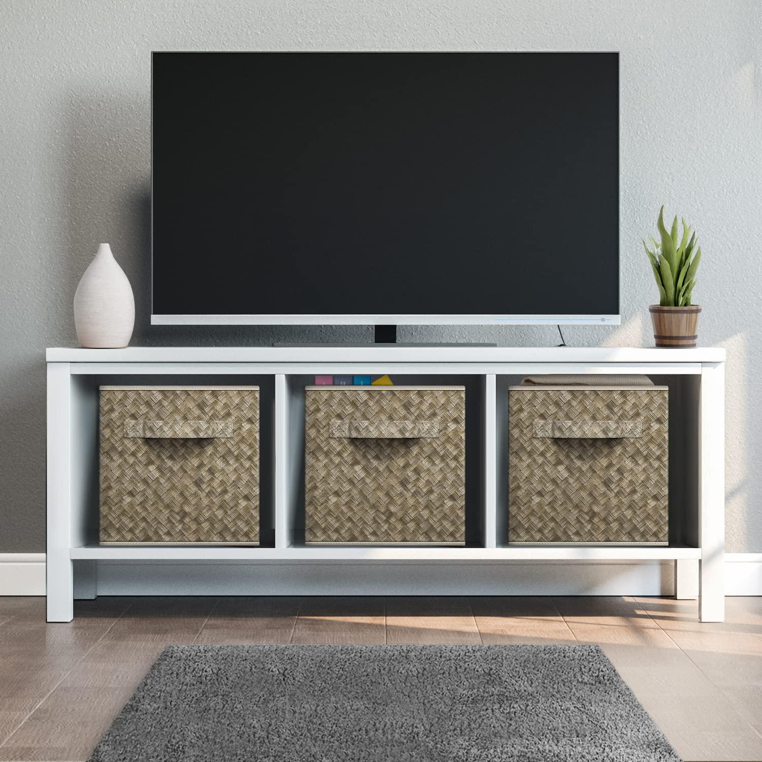 Sorbus Sorbus 4 Pack 11" Foldable Fabric Storage Cube Bins with Handles