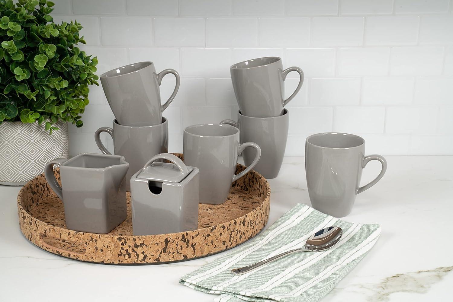 Ten Strawberry Street Nova Square Stoneware 38 Piece Dinnerware Set, Service for 6