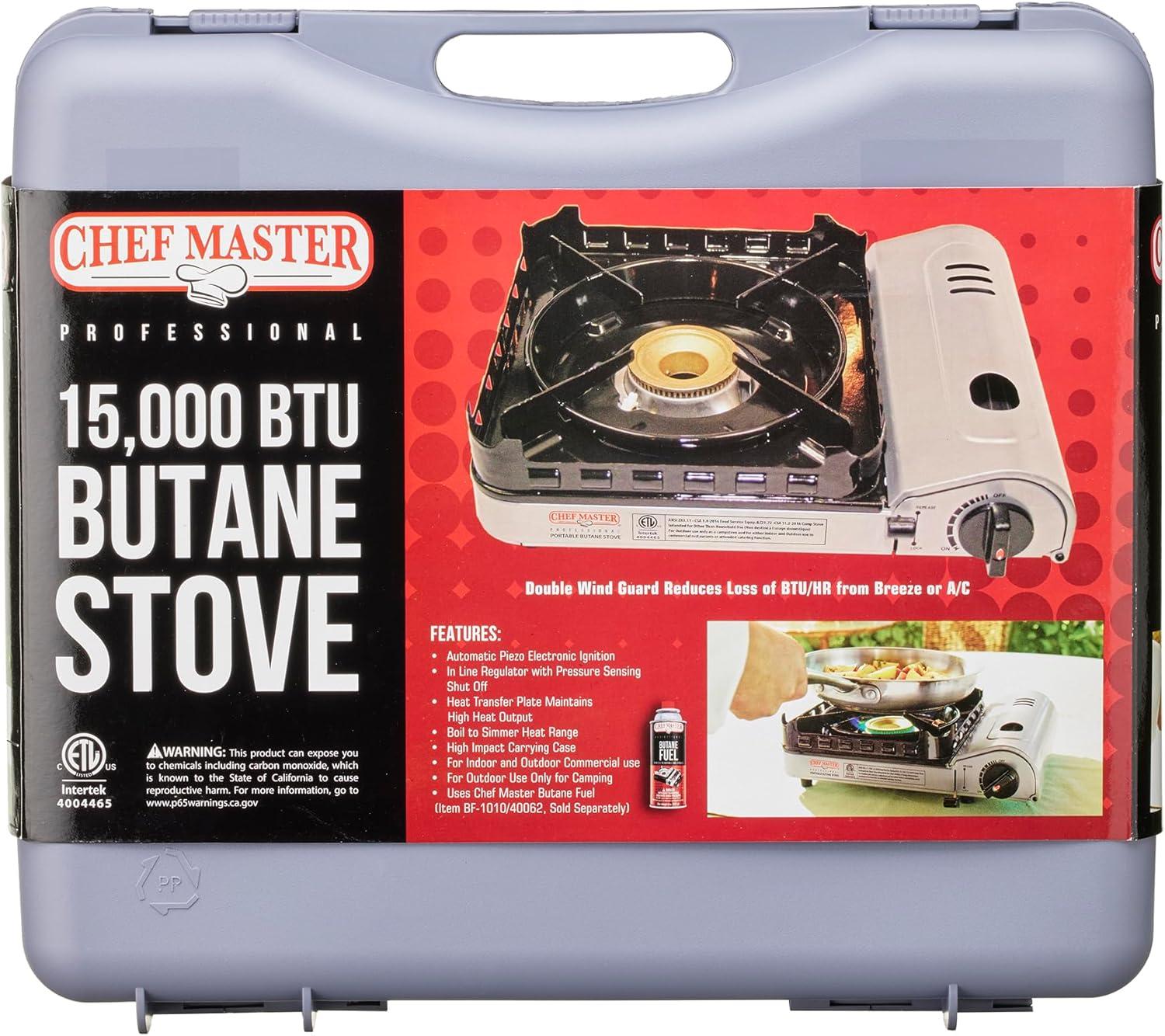 Chef-Master+Portable+Butane+Stove+w%2f+Carrying+Case