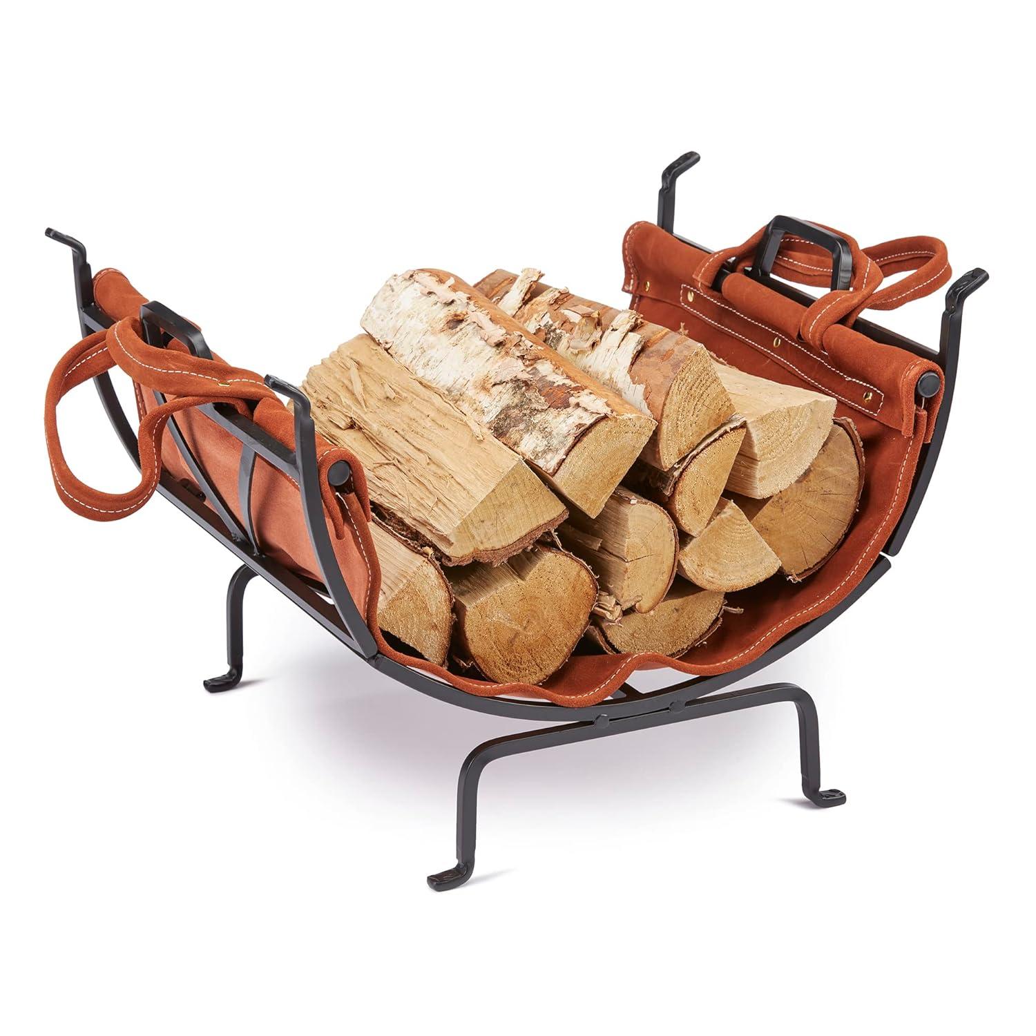 Winston Porter Abian 22'' W Metal Log Rack