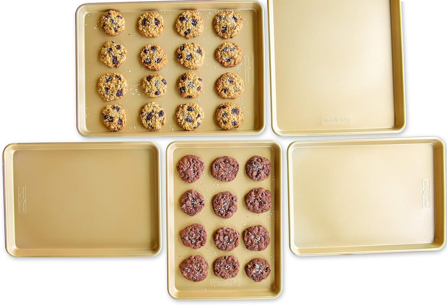 Gold Non-Stick Aluminum Half Sheet Pan