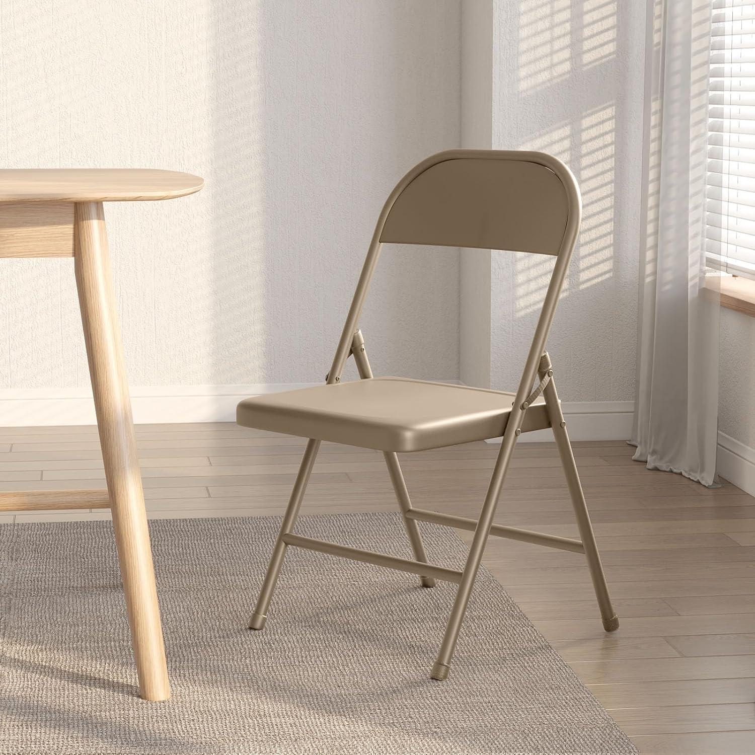 Commercialine Steel Folding Chair Set (Set of 4)