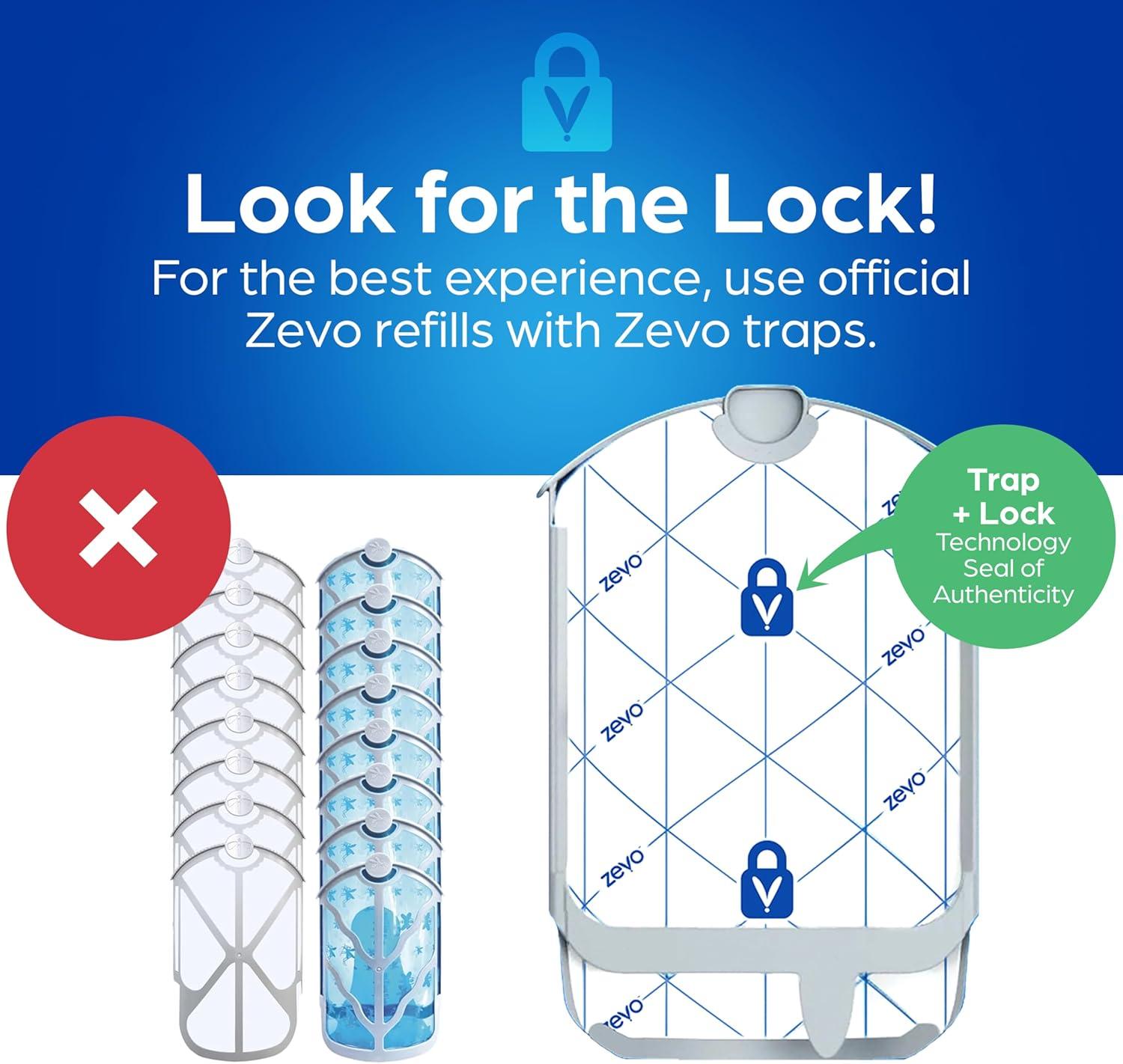 Zevo Flying Insect Trap, Fly Trap Captures Houseflies, Fruit Flies, and Gnats 1 Plug-in Base + 1 Cartridge