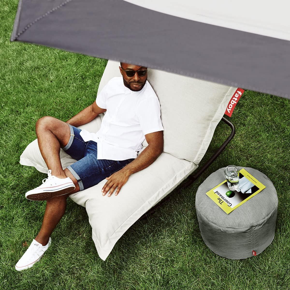 Fatboy Round Red Polypropylene Outdoor Pouf Ottoman