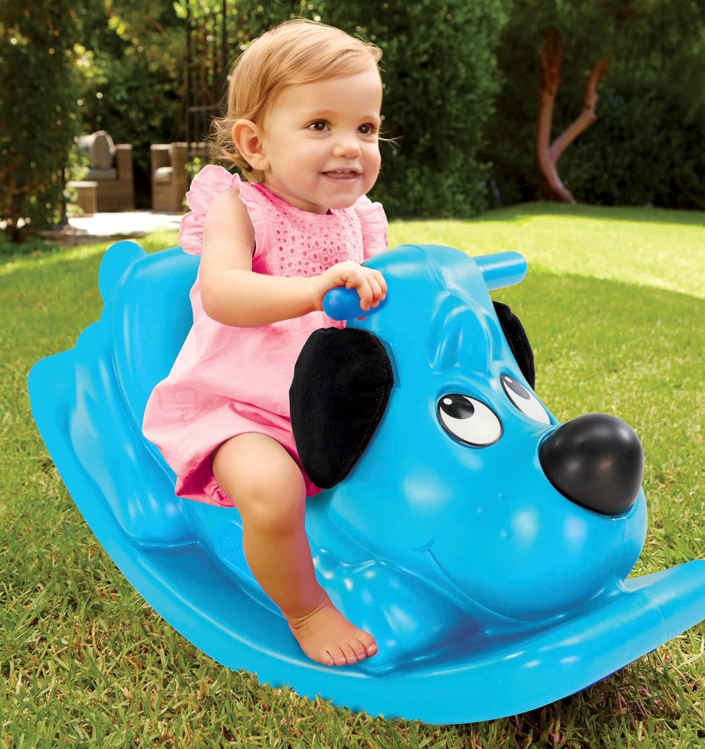 Little Tikes Rockin' Puppy in Blue, Toddler Ride-on Toy, Kids Ages 12 Months to 3 Years