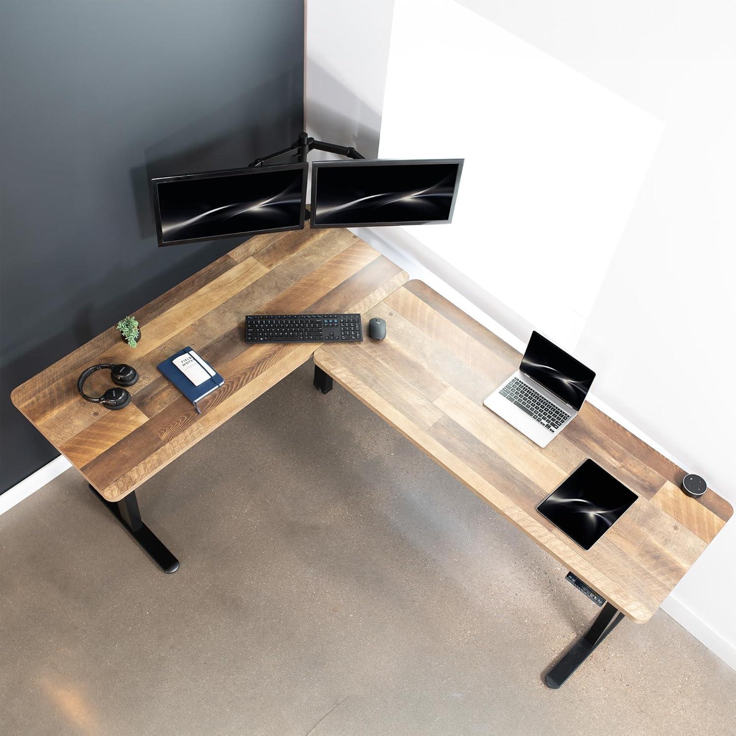 Vivo Electric 83" x 60" Stand Up Corner Desk
