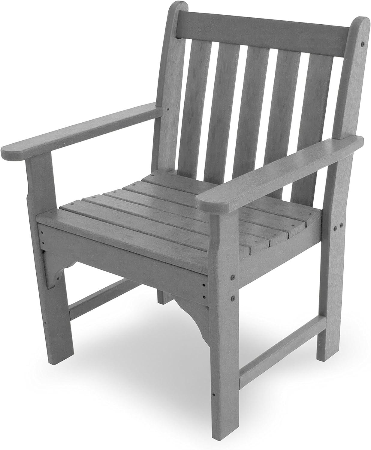 Vineyard Slate Grey POLYWOOD Garden Arm Chair