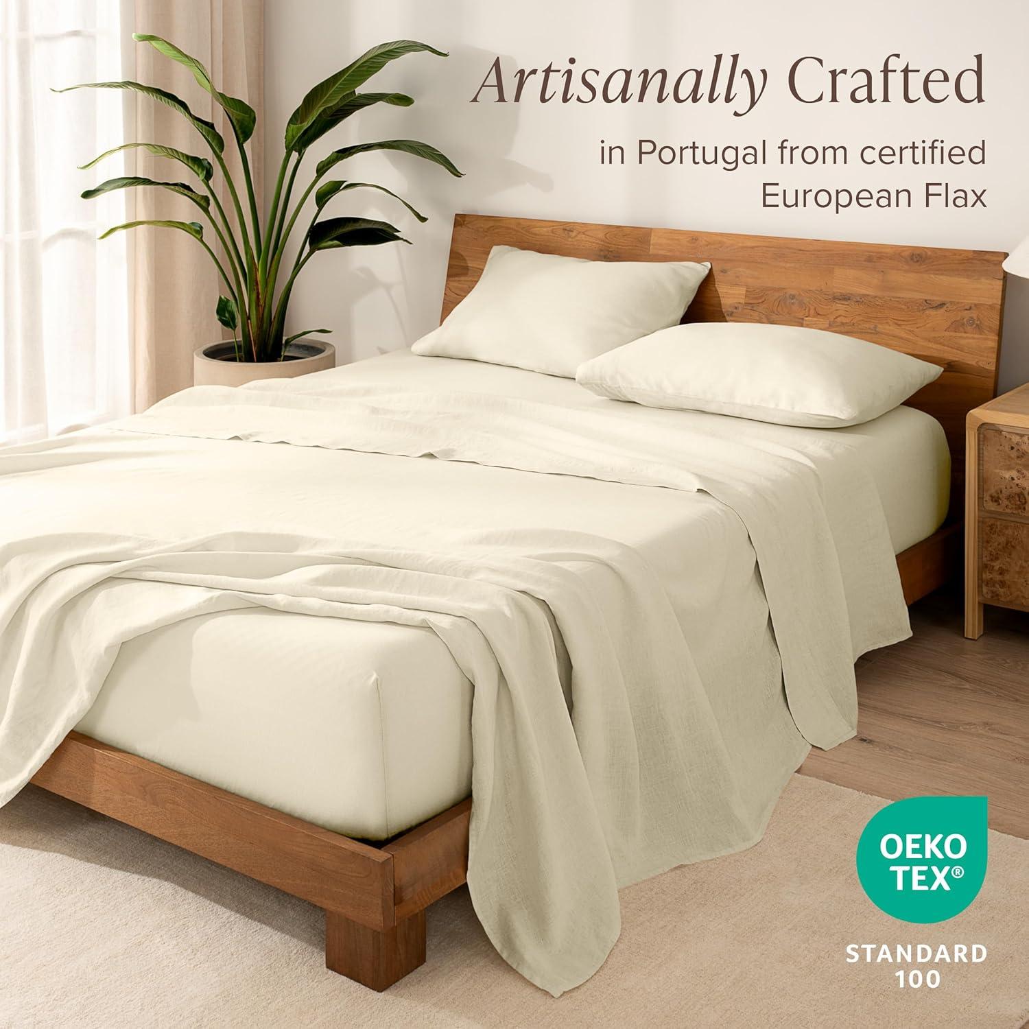 Bare Home 100% Linen Sheet Set