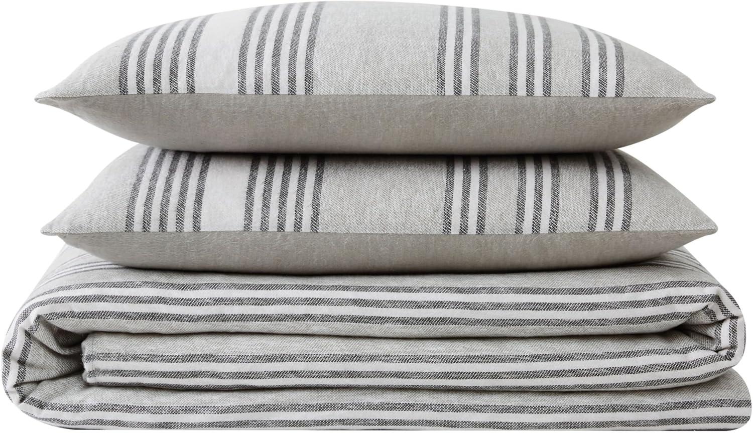 Truly Soft Kiel Stripe Flannel Flannel Striped Duvet Cover Set