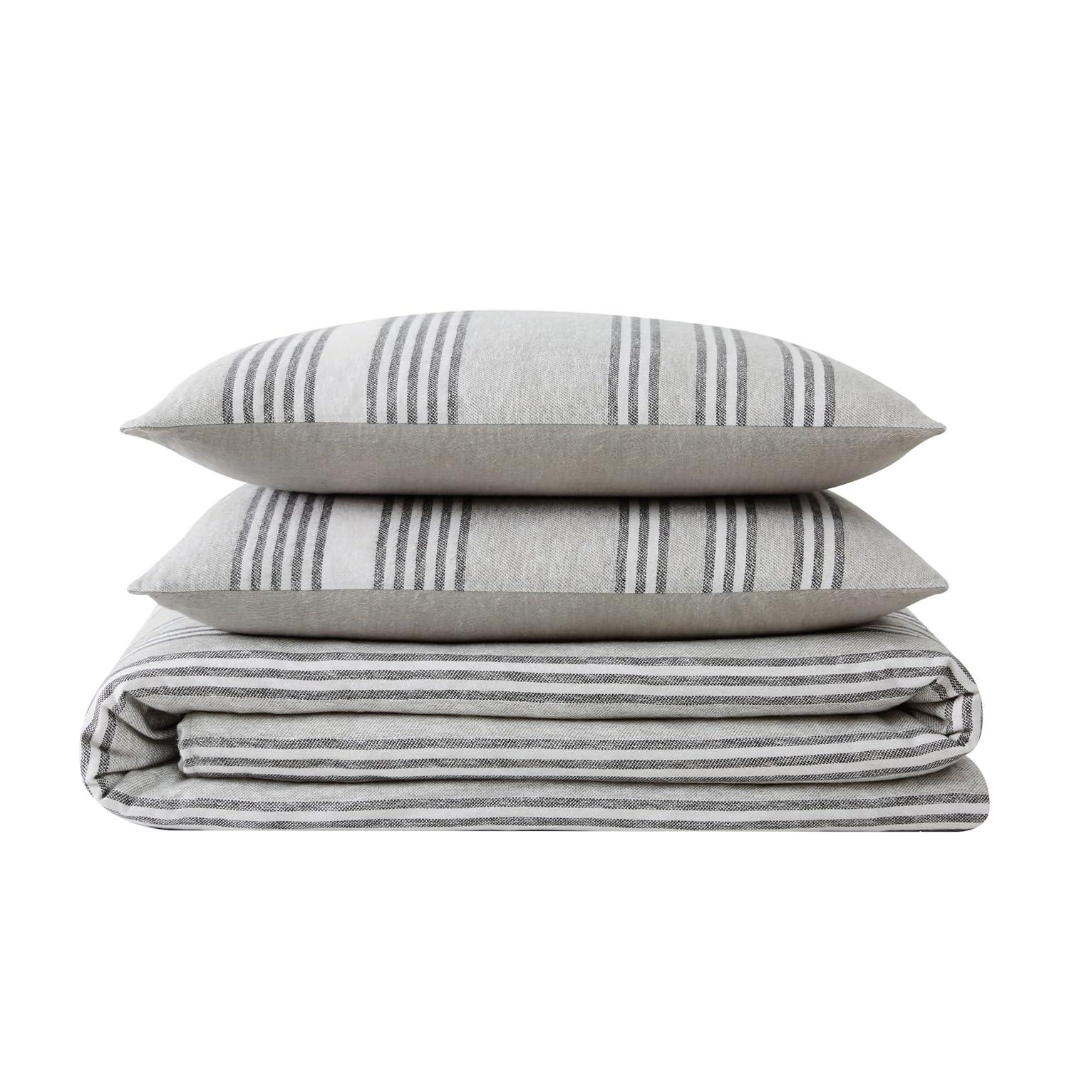 Truly Soft Kiel Stripe Flannel Flannel Striped Duvet Cover Set