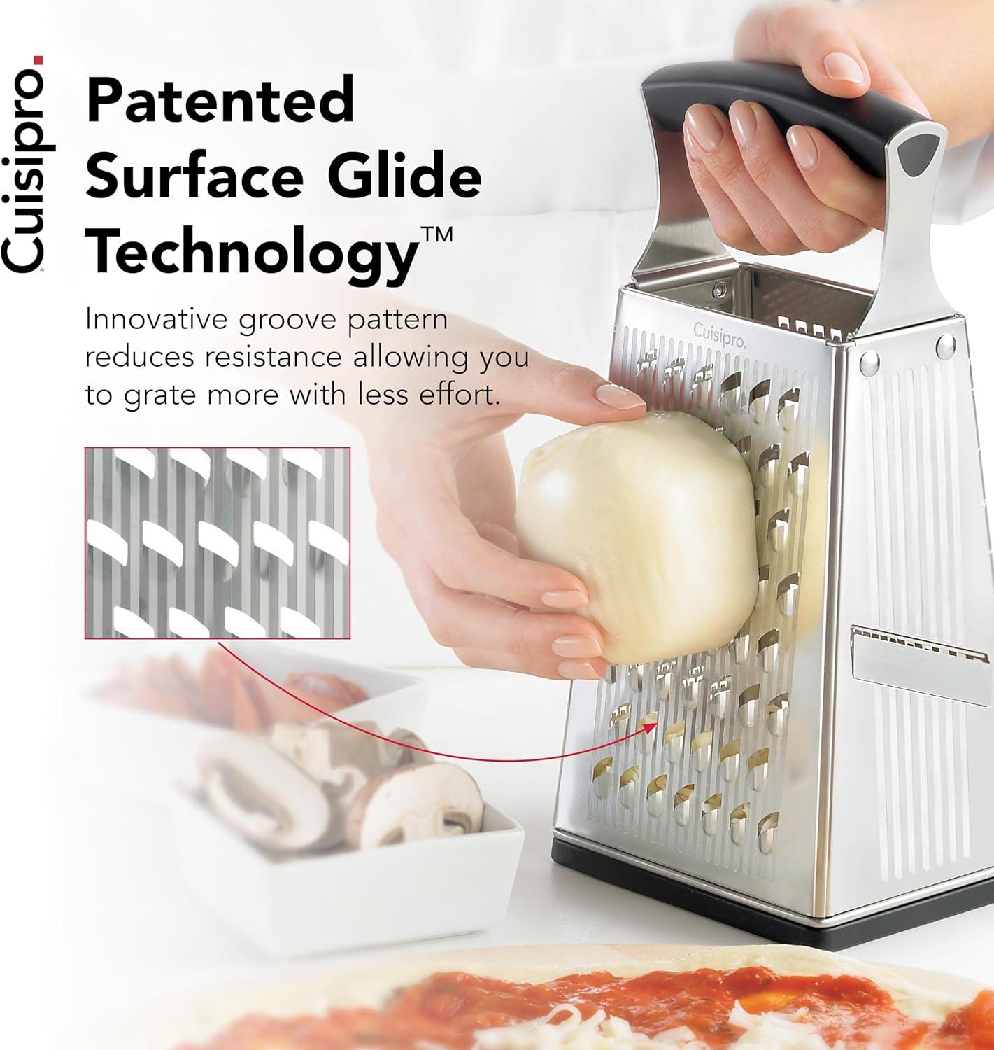 Cuisipro Surface Glide Technology 4 Sided Box Grater