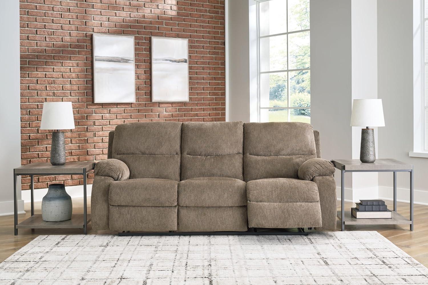 Ashley Furniture Scranto Oak Reclining Sofa