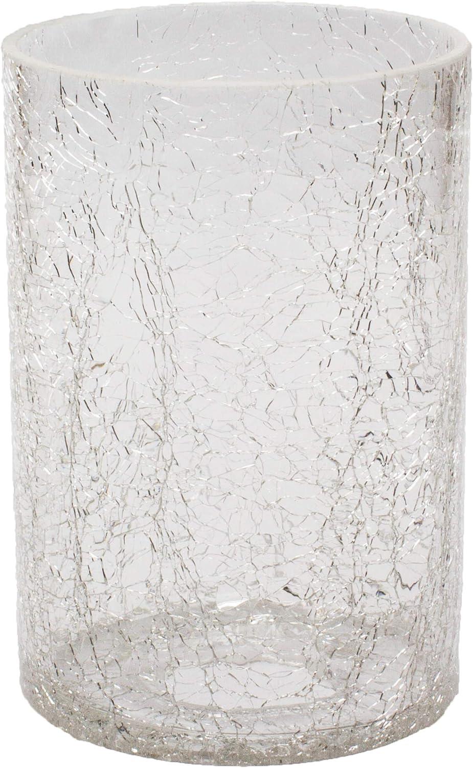 Crack Finish Glass Lamp Shade, 3 Pack LEDupdates Clear Crackle Finish Cylinder for Light Fixture Shade Replacement…