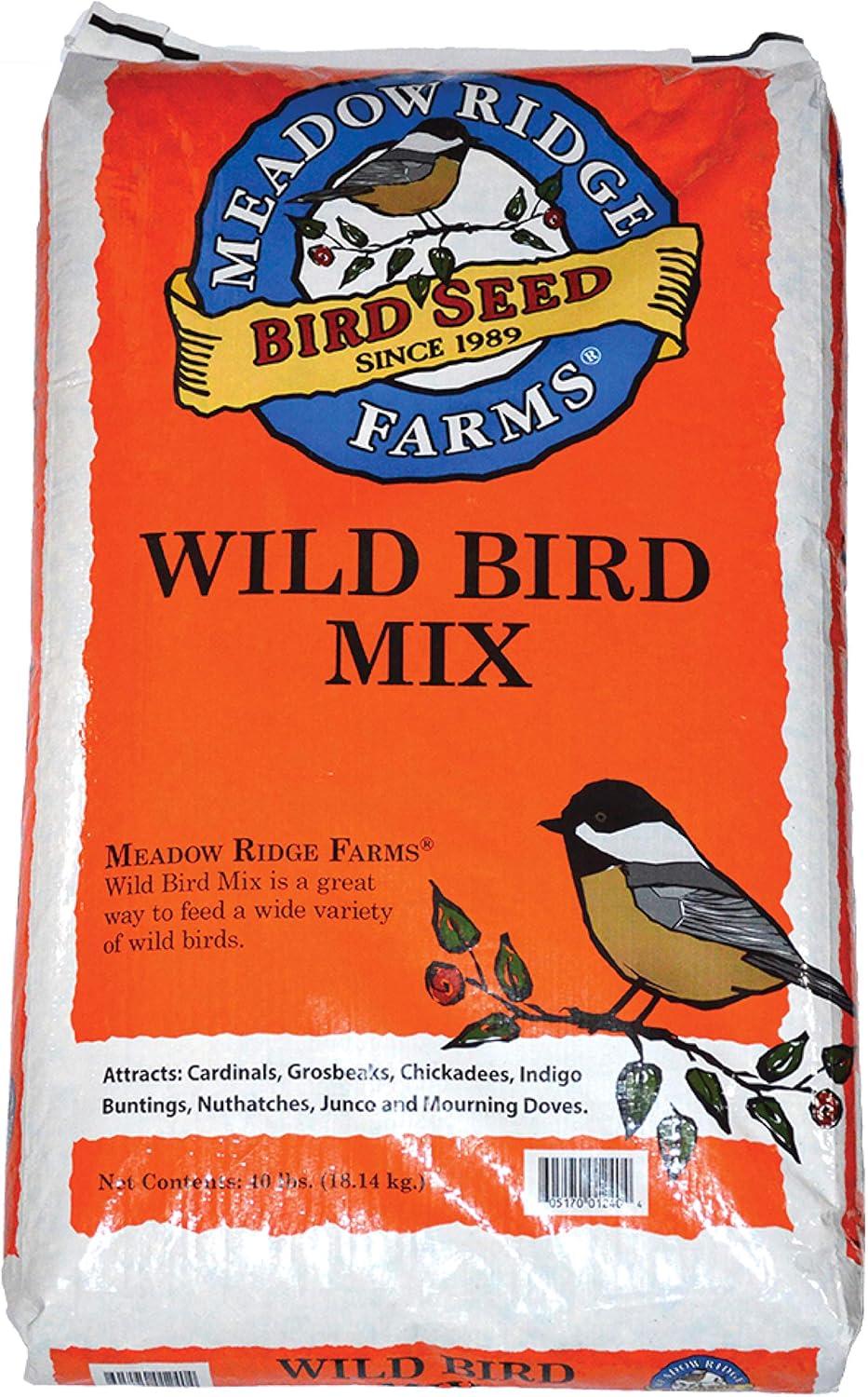 Meadow Ridge Farms All Wild Birds Mixed Grains Wild Bird Seed 40 lb