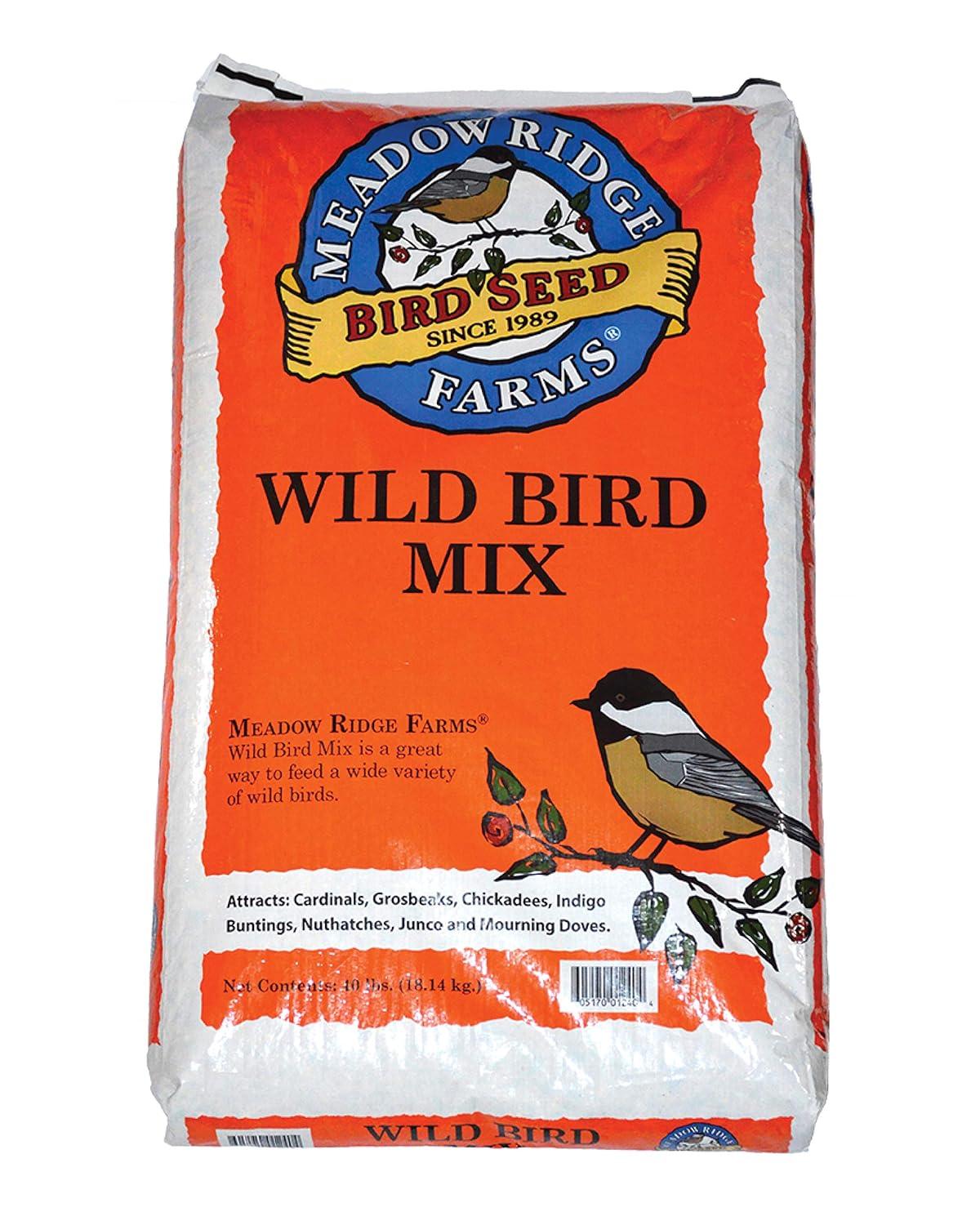 Meadow Ridge Farms All Wild Birds Mixed Grains Wild Bird Seed 40 lb