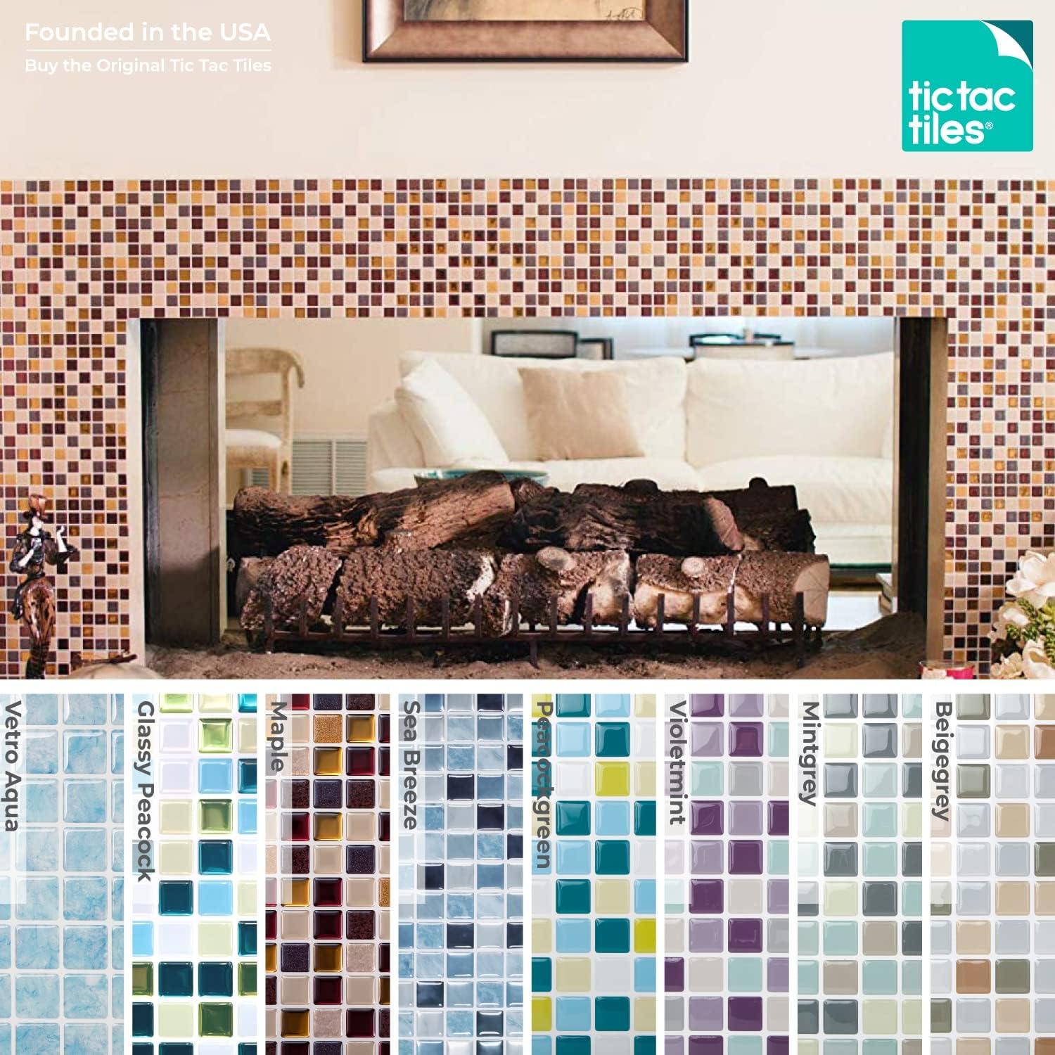 12'' W x 12'' L PVC Peel and Stick Mosaic Tile