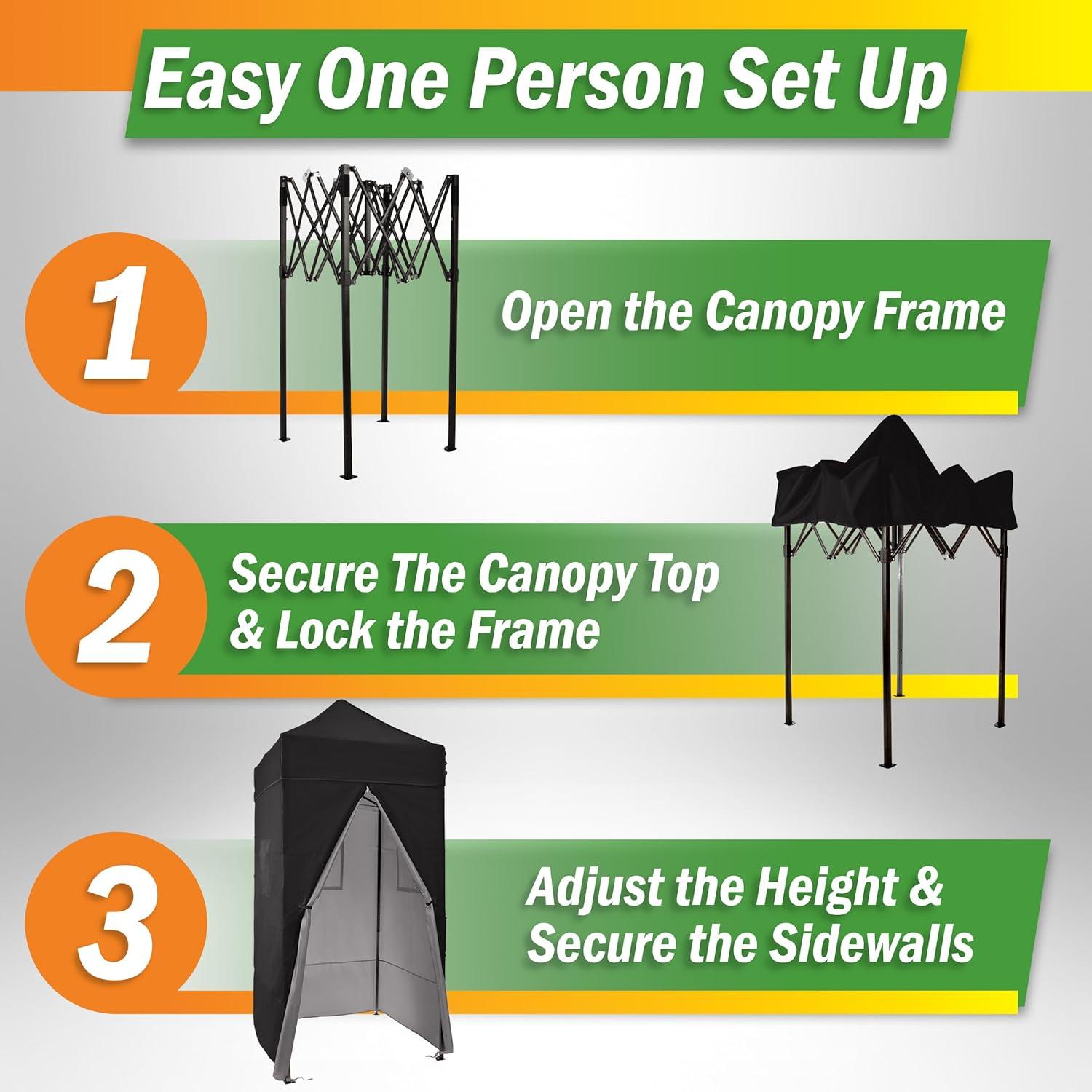 wakeman Wakeman Outdoors Pop Up Privacy Tent Canopy