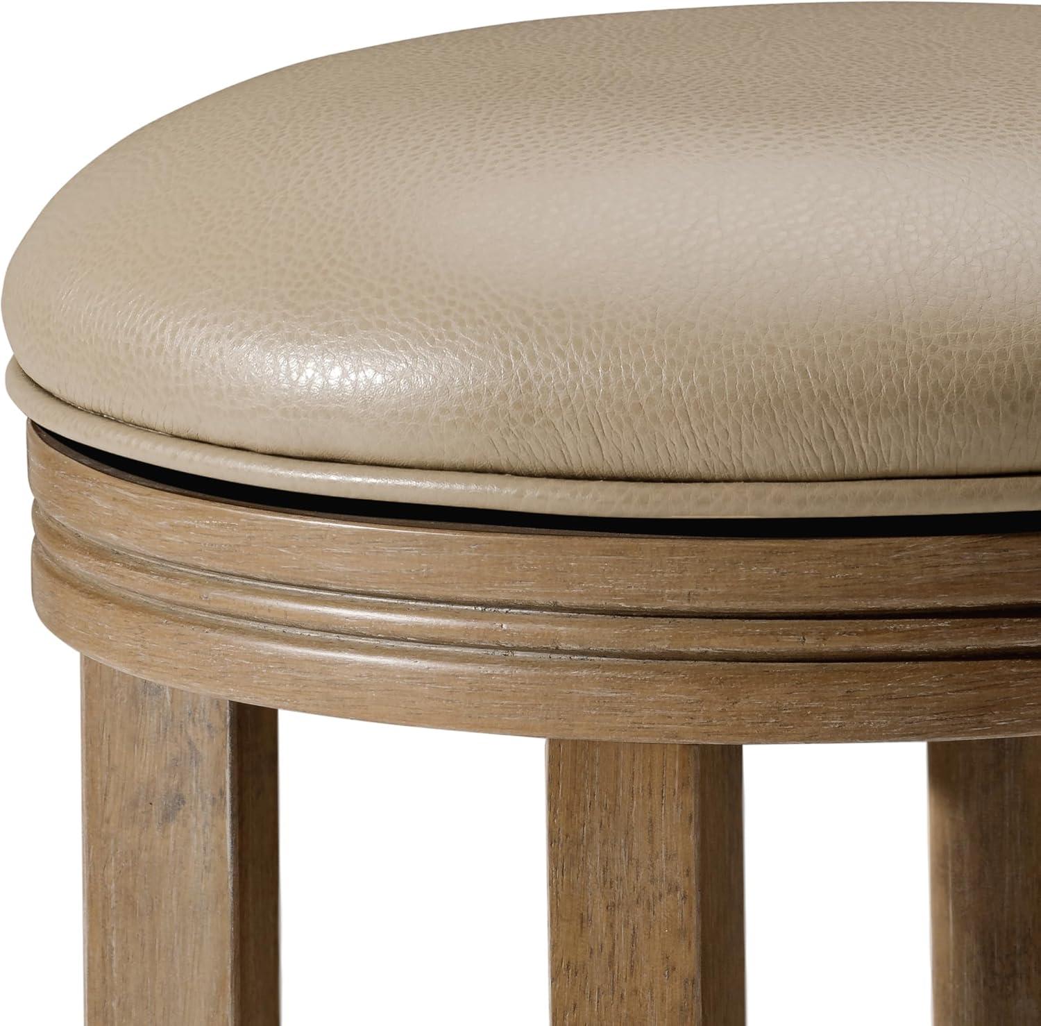 Maven Lane Maven Lane Eva Stool with Vegan Leather Upholstery