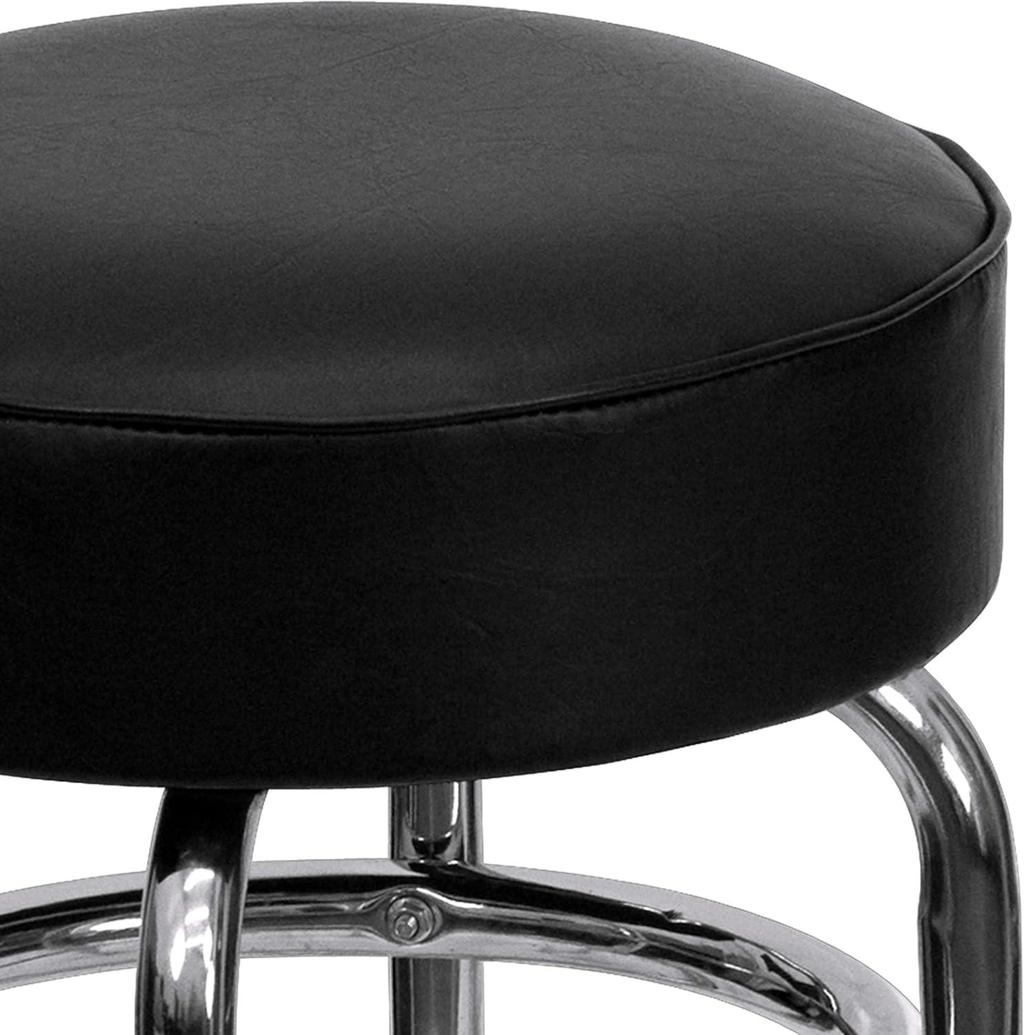 Flash Furniture Double Ring Chrome Barstool