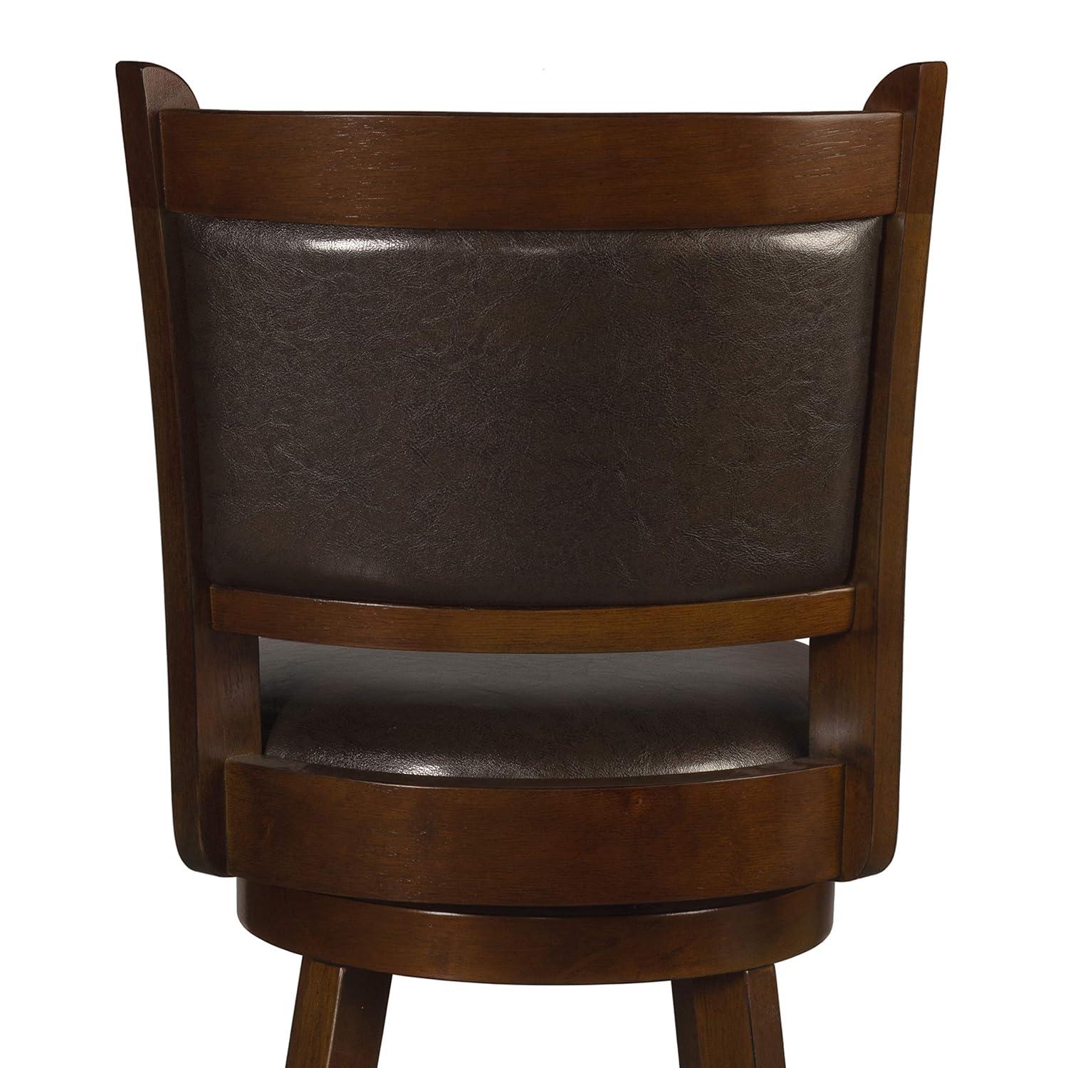 Hillsdale Dennery Swivel Counter Stool, Cherry