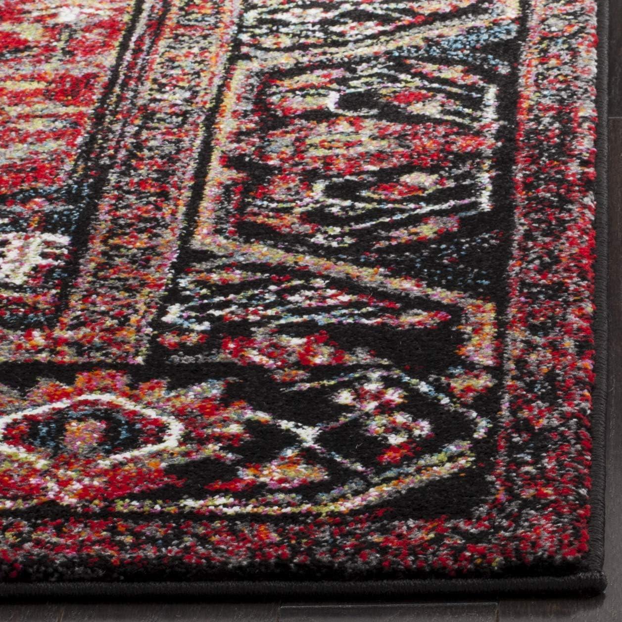 SAFAVIEH Vintage Hamadan Farran Traditional Area Rug, Red/Multi, 4' x 6'