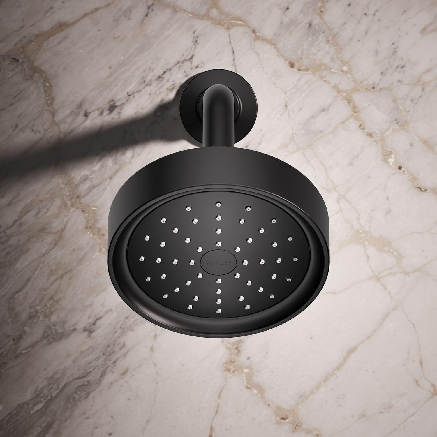 Kohler Purist 2.5 Gpm Multifunction Wall Mount Showerhead, Three Spray Settings, 5.5" High Pressure Spray Head