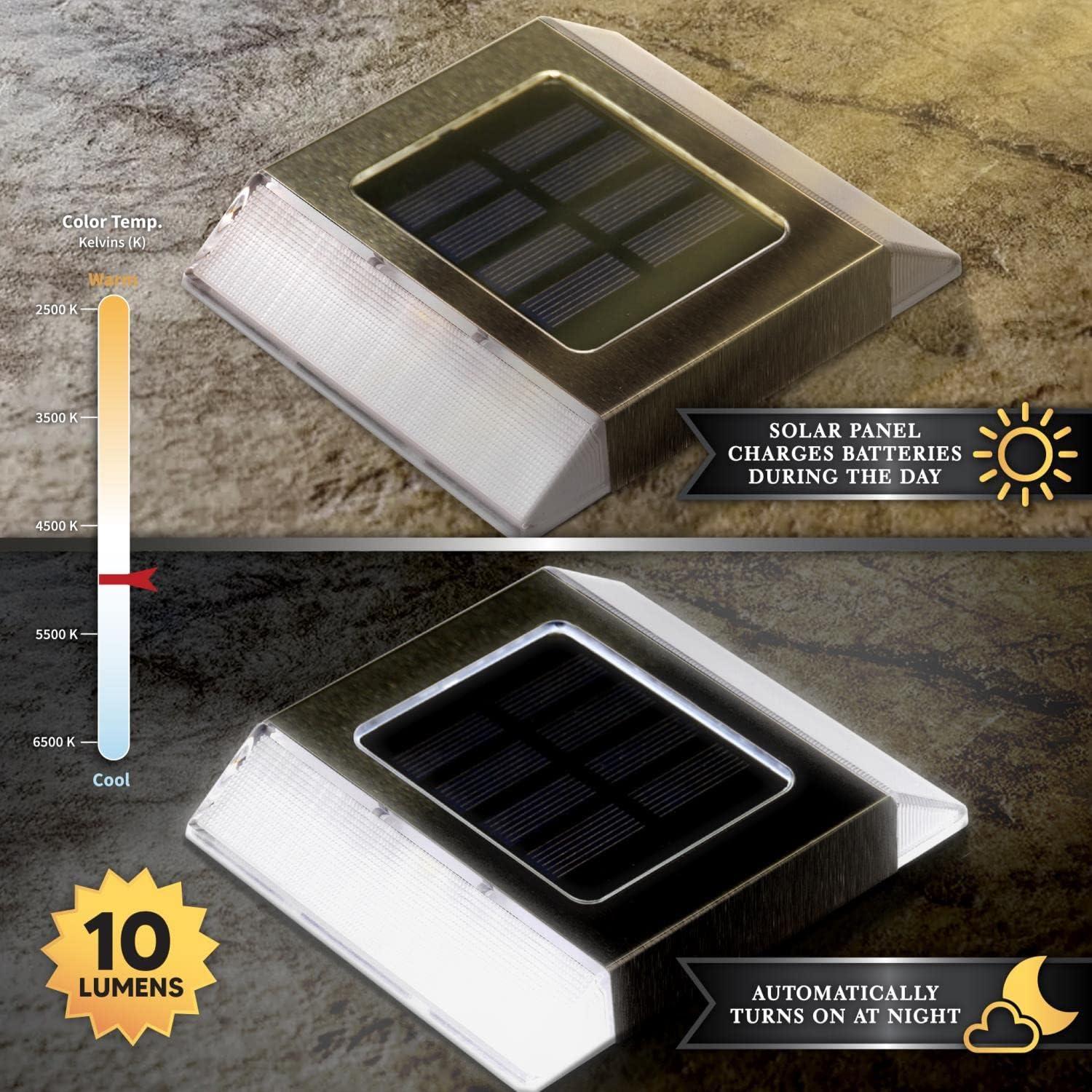 Stainless Steel Solar LED Pathway Light Multipack