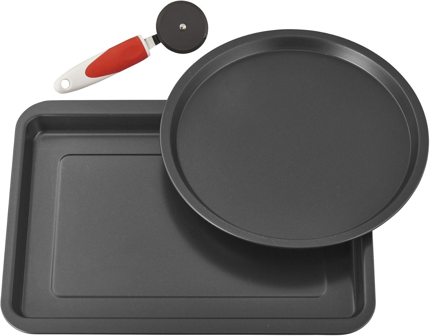 Ballarini Black Non-Stick Pizza Pan Set with Cutter