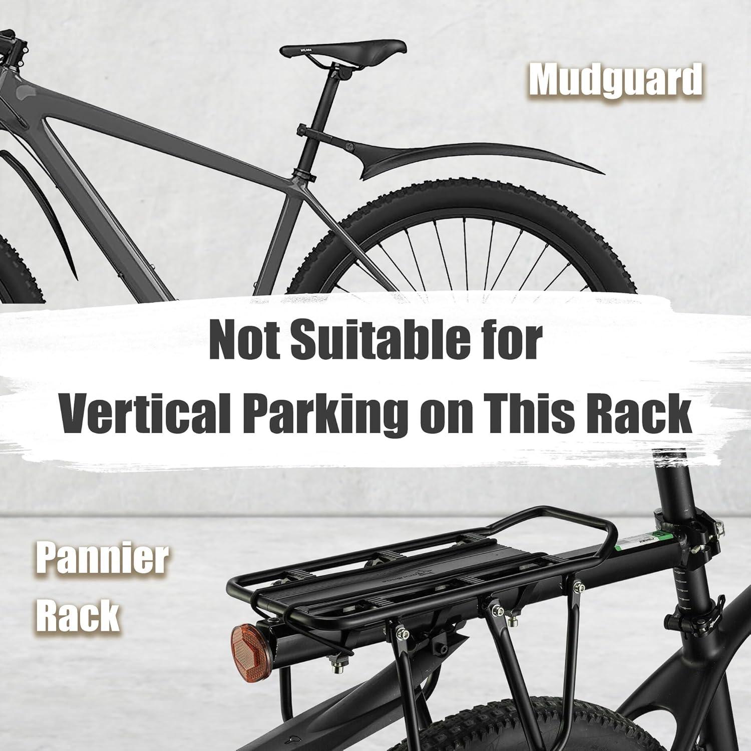 CyclingDeal Upright Bike Stand - Premium Quality Vertical & Horizontal Adjustable Bicycle Floor Parking Rack - for Storing MTB Road Bikes - up to 29” Wheel Size - Classic