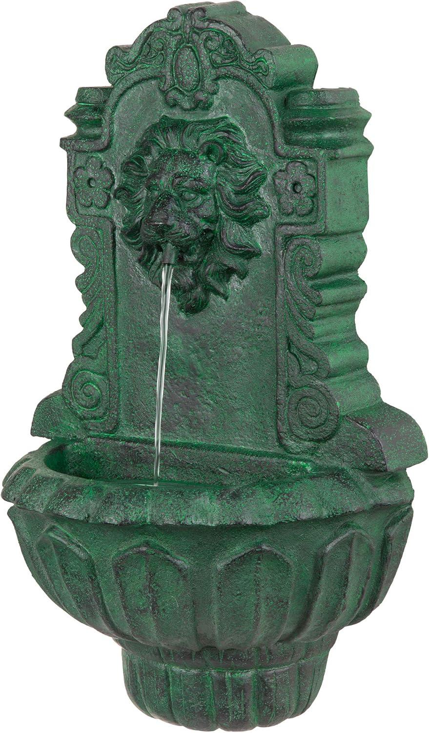 Astoria Grand Saint Remy Lion Corner Fountain with LED Lights