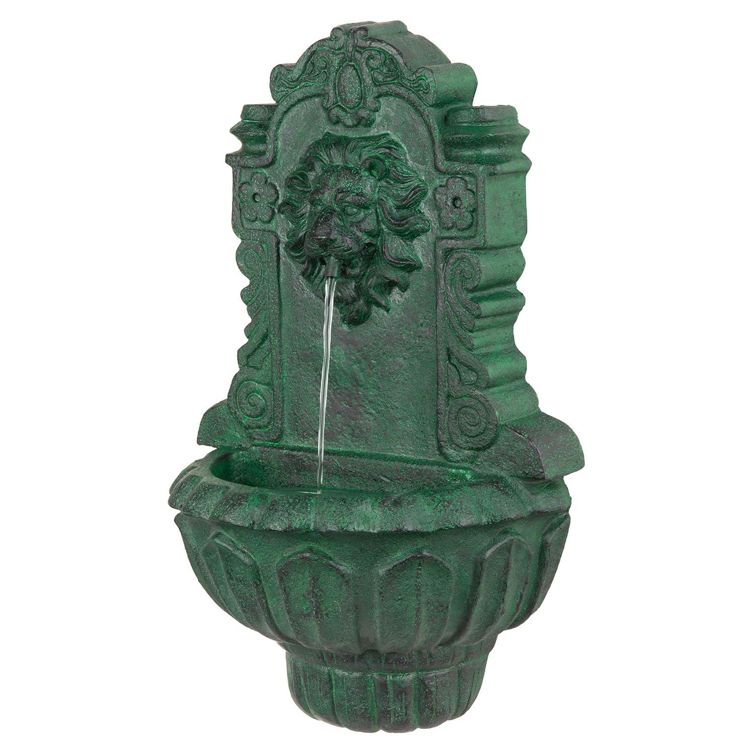 Astoria Grand Saint Remy Lion Corner Fountain with LED Lights
