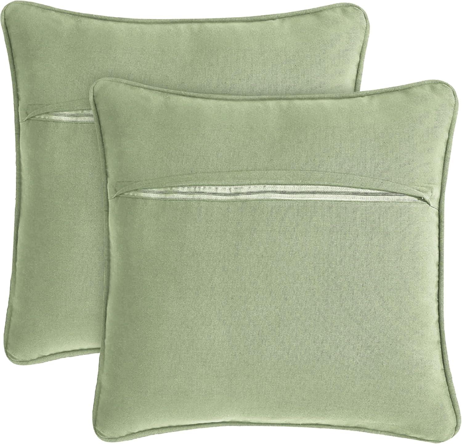 Boho Living Jada Decorative Pillow Collection Living Cotton Blend Square Throw Pillow Cover (Set of 2)