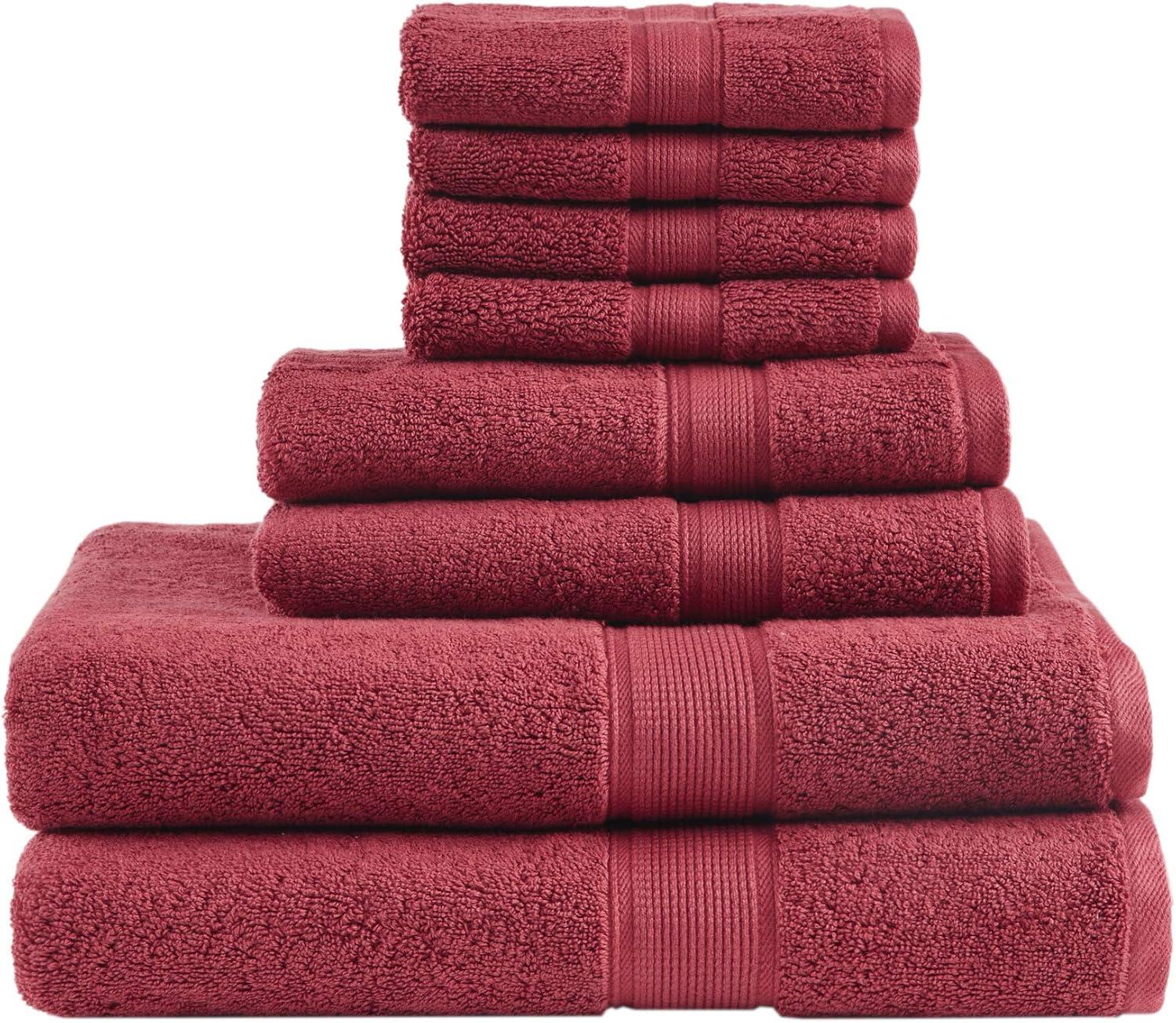 800GSM 100% Cotton 8 Piece Towel Set