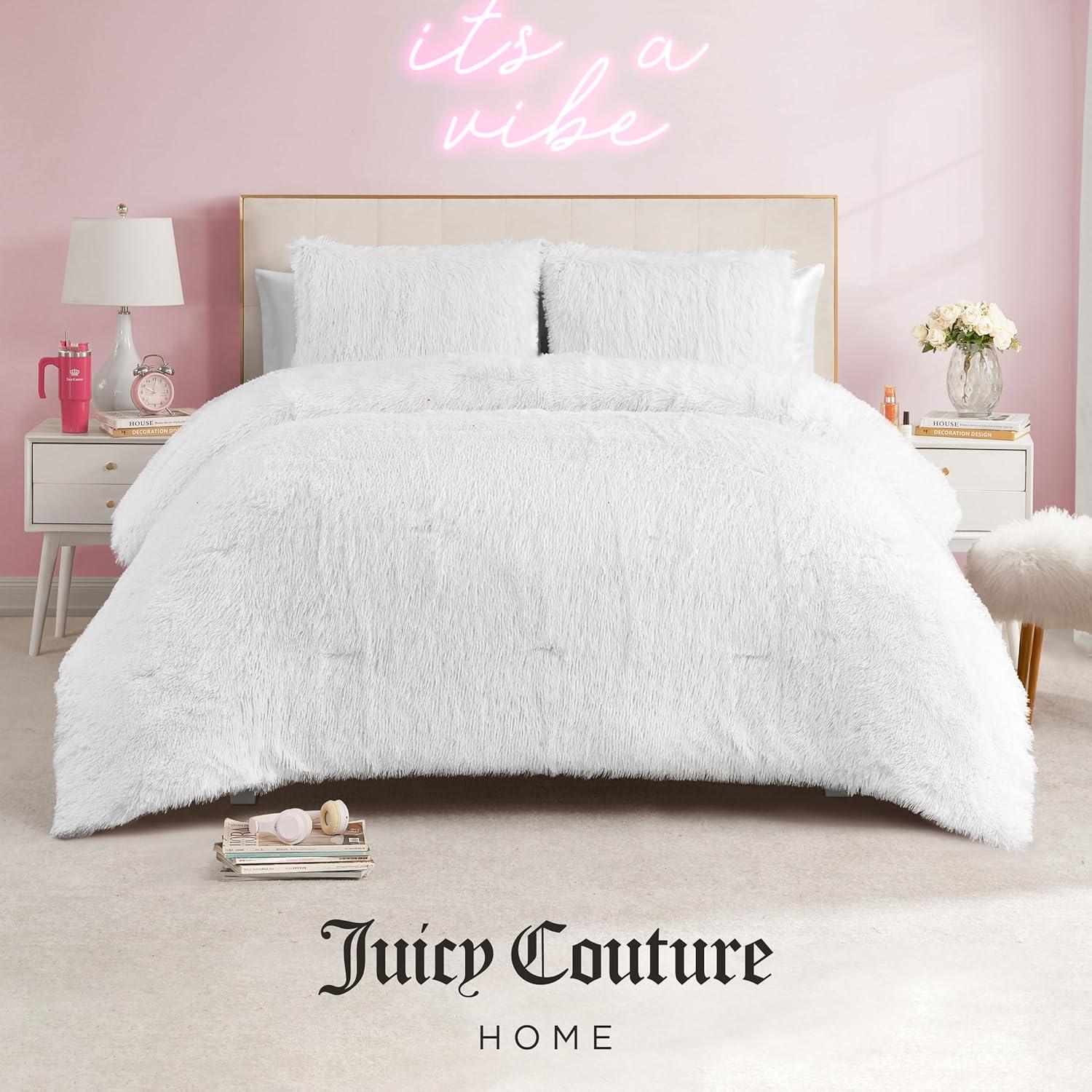 Juicy Couture Juicy Couture Shaggy Faux Fur Comforter & Shams Bedding Sets