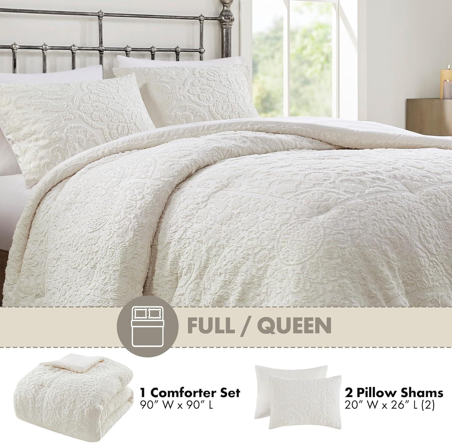 Tufted Woven Medallion Comforter Set