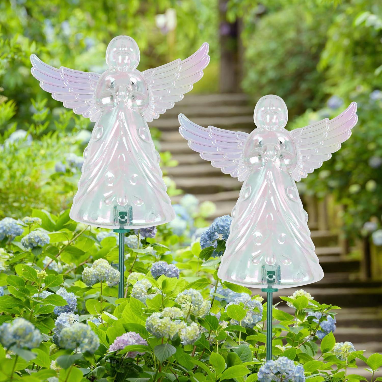 Exhart Exhart 2 Piece Angel WindyWing Garden Stakes, 4.5 by 30 Inches (Set of 2)