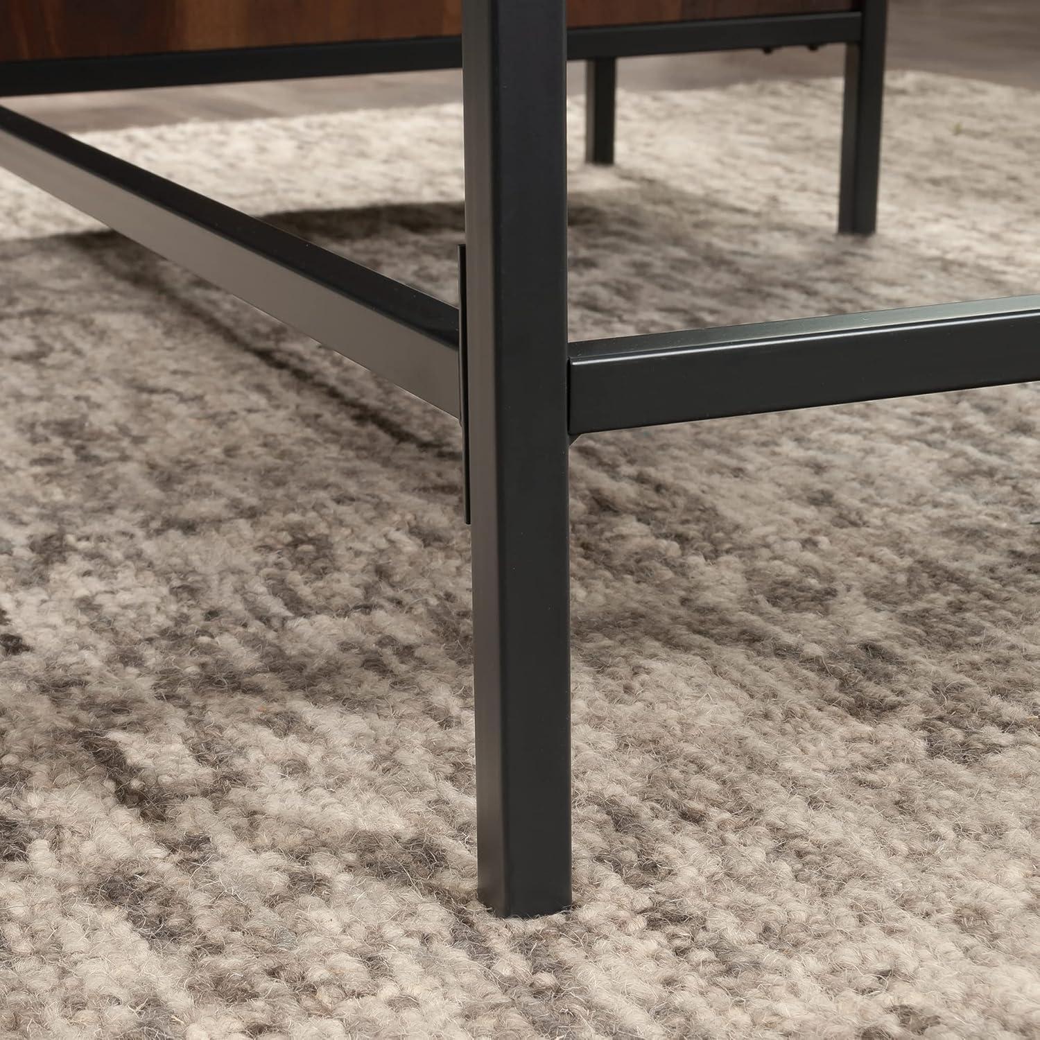 17 Stories Home Office Desk with Drawers and Open Shelf